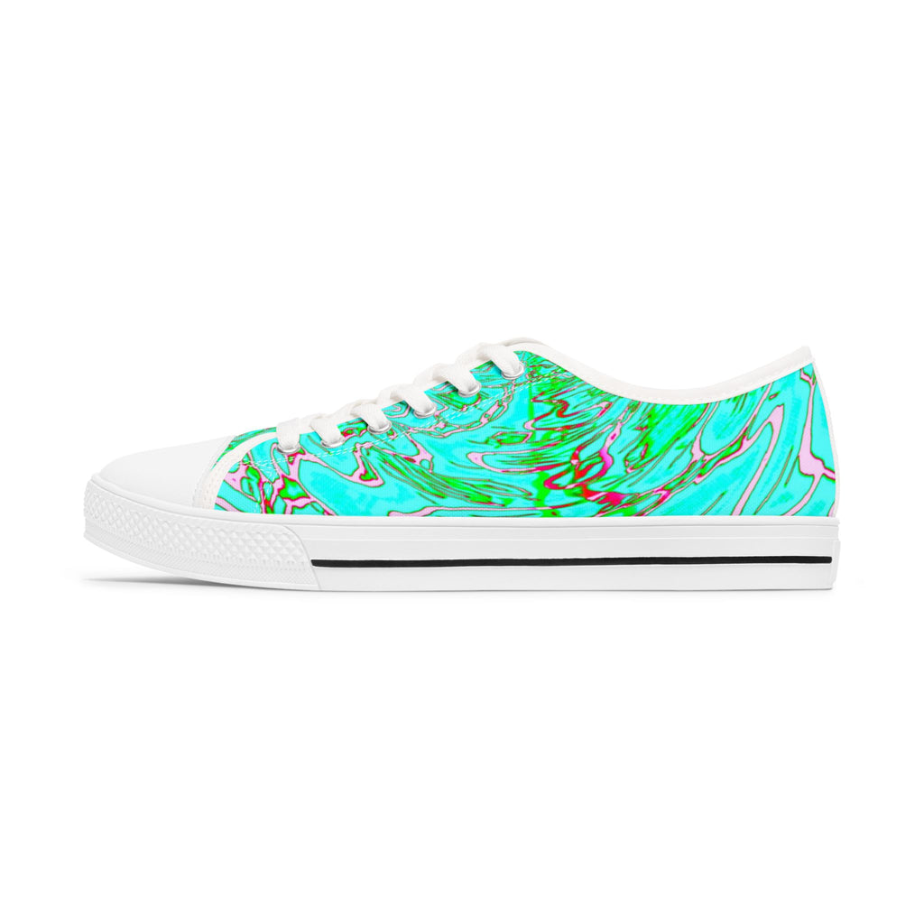 Vibrant Low Top Sneakers: Colorful Women's Casual Shoes