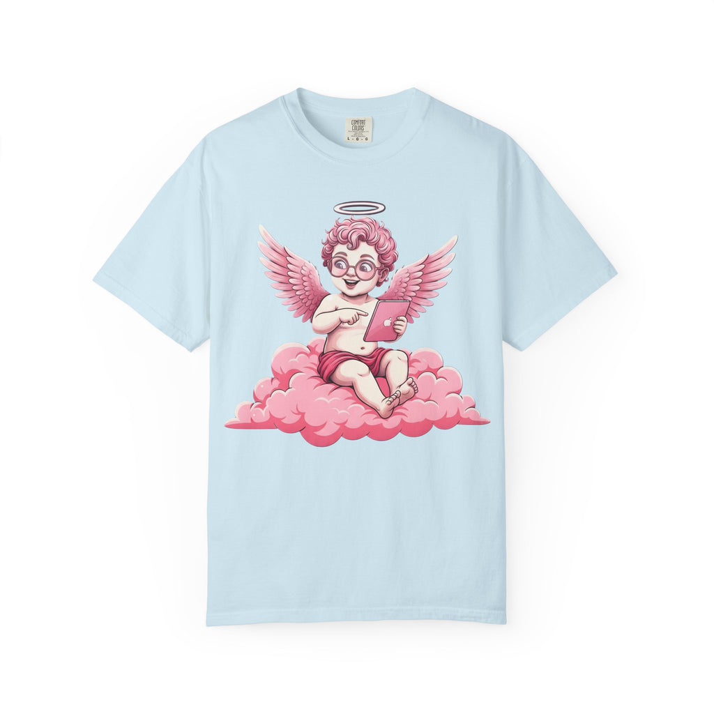 Pink Cherub Graphic T-Shirt | Vintage Cupid Art, Unisex Cotton Tee