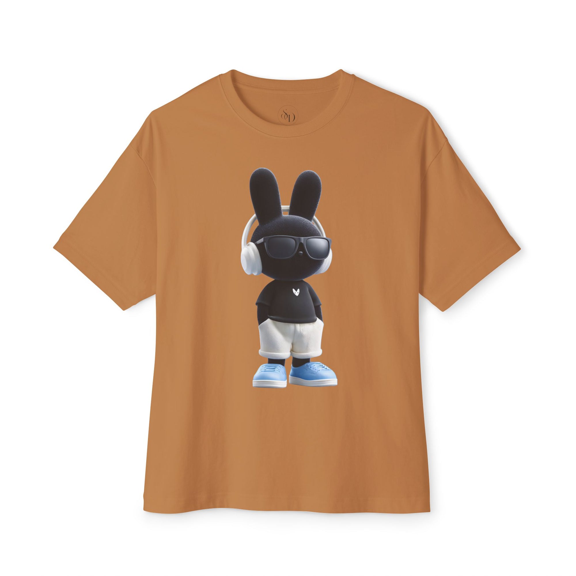 Oversized | Cool Bunny DJ tee | Graphic T-Shirt featuring Bunny with Headphones