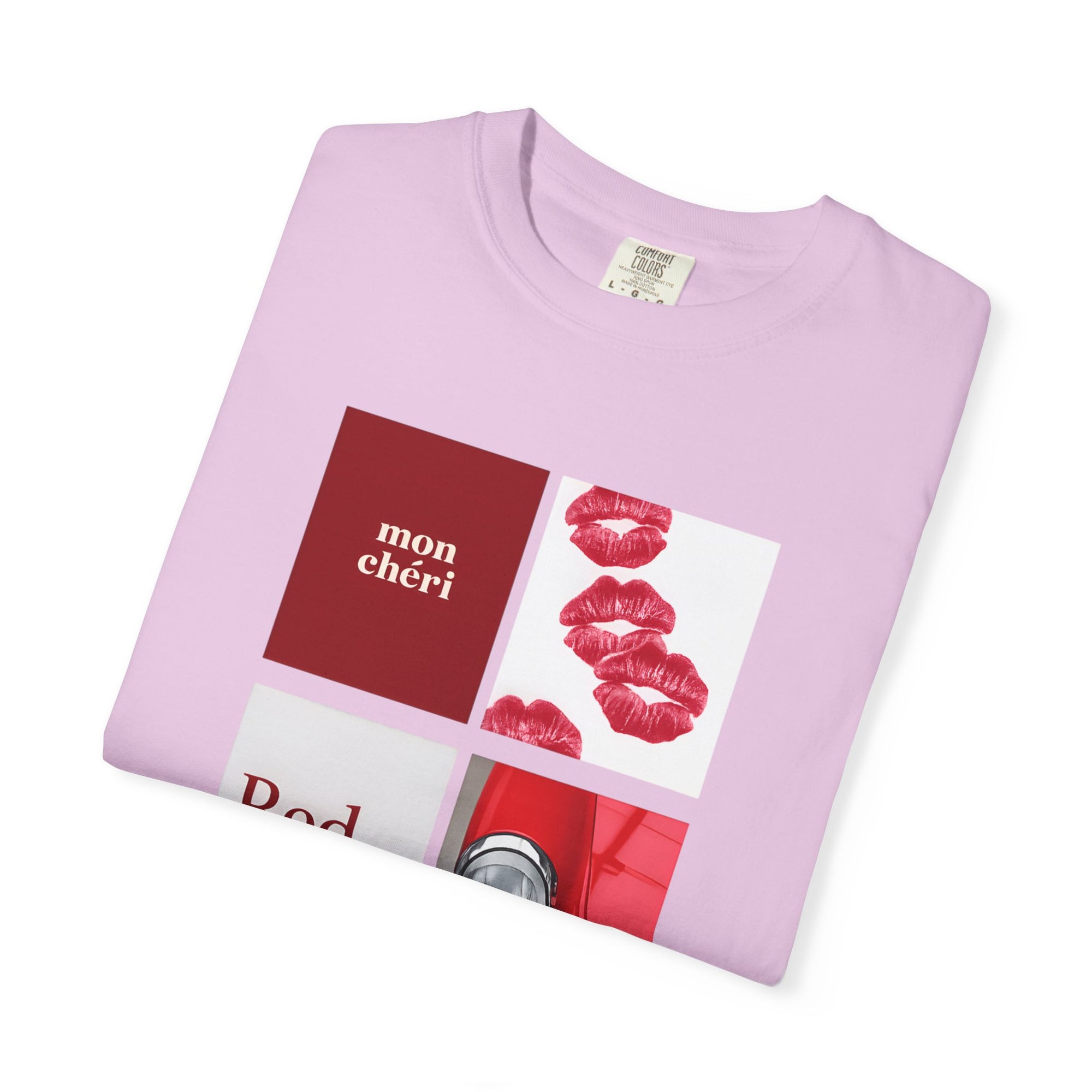 Cotton T-Shirt | Mon Chéri Aesthetic Kiss, Car Print