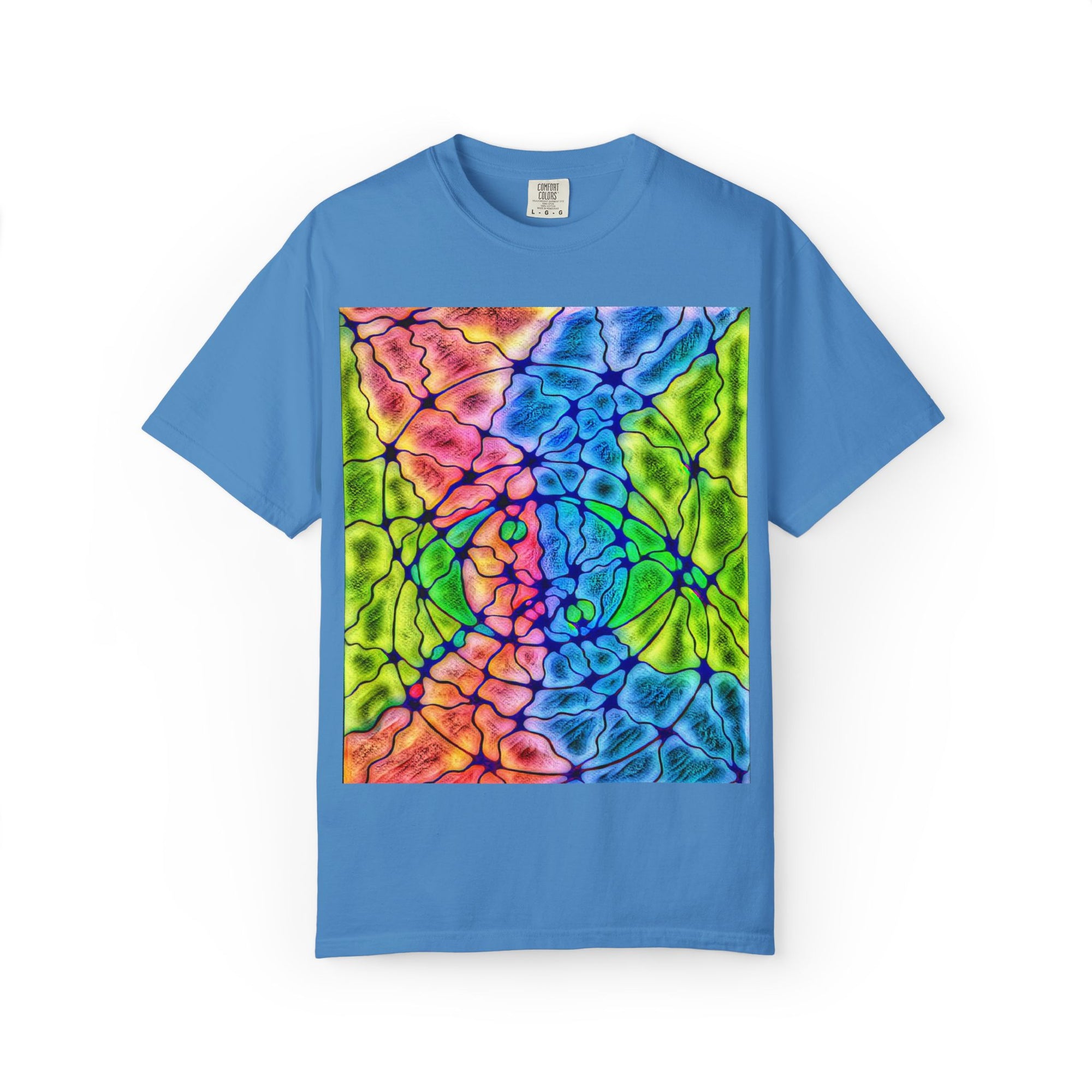 Neural Matrix Abstract Unisex Tee | Vibrant Tech Pattern Graphic Shirt | Multiple Colors