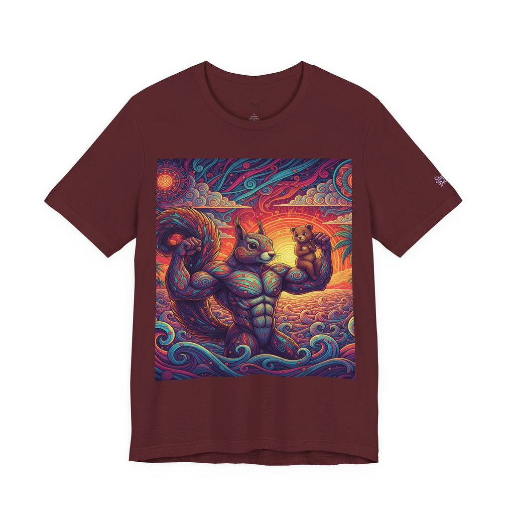 Muscular Squirrel T-Shirt | Funny Fantasy Animal Tee