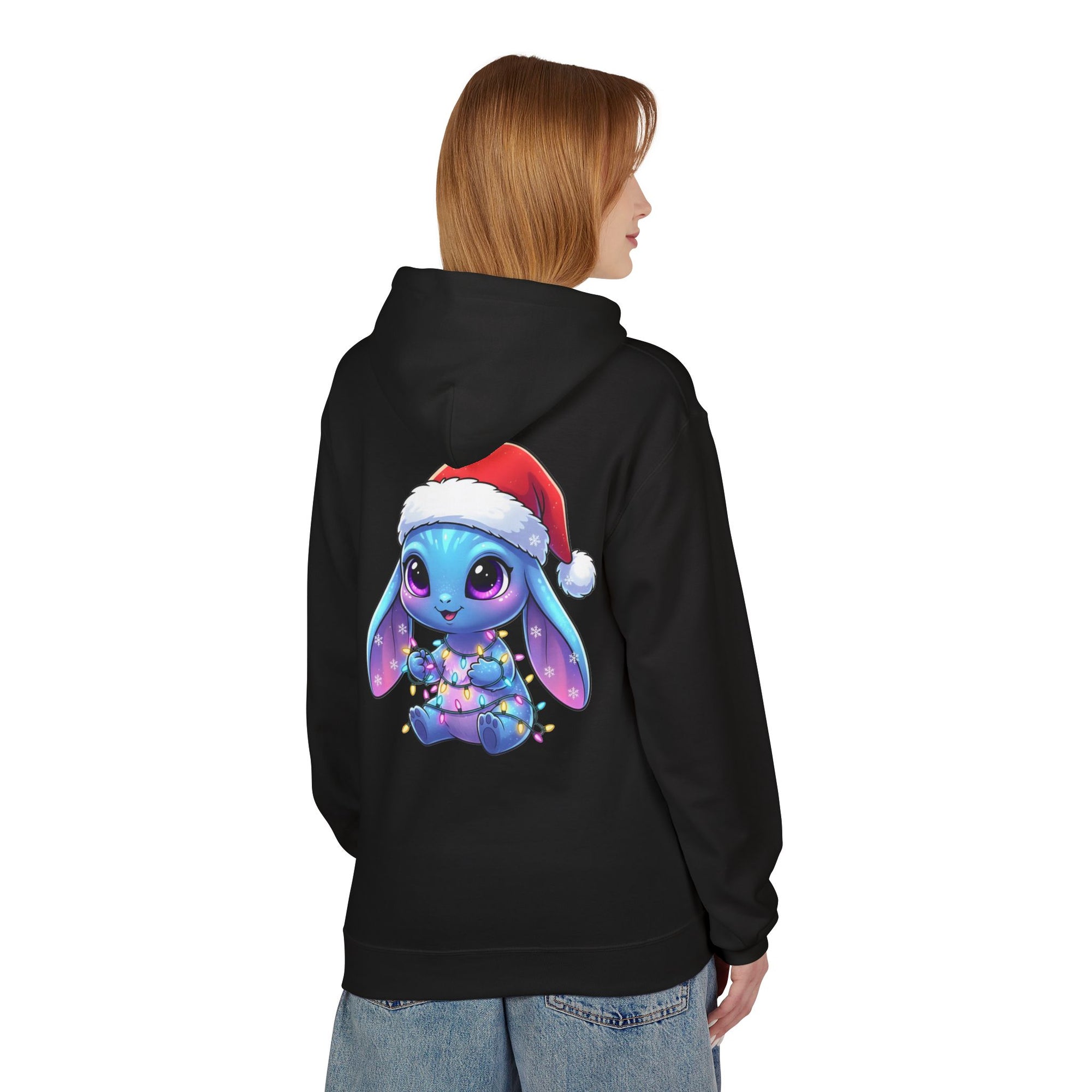 Cute Alien Christmas Hoodie | Blue Monster Holiday Sweatshirt | Fun Unique Gift