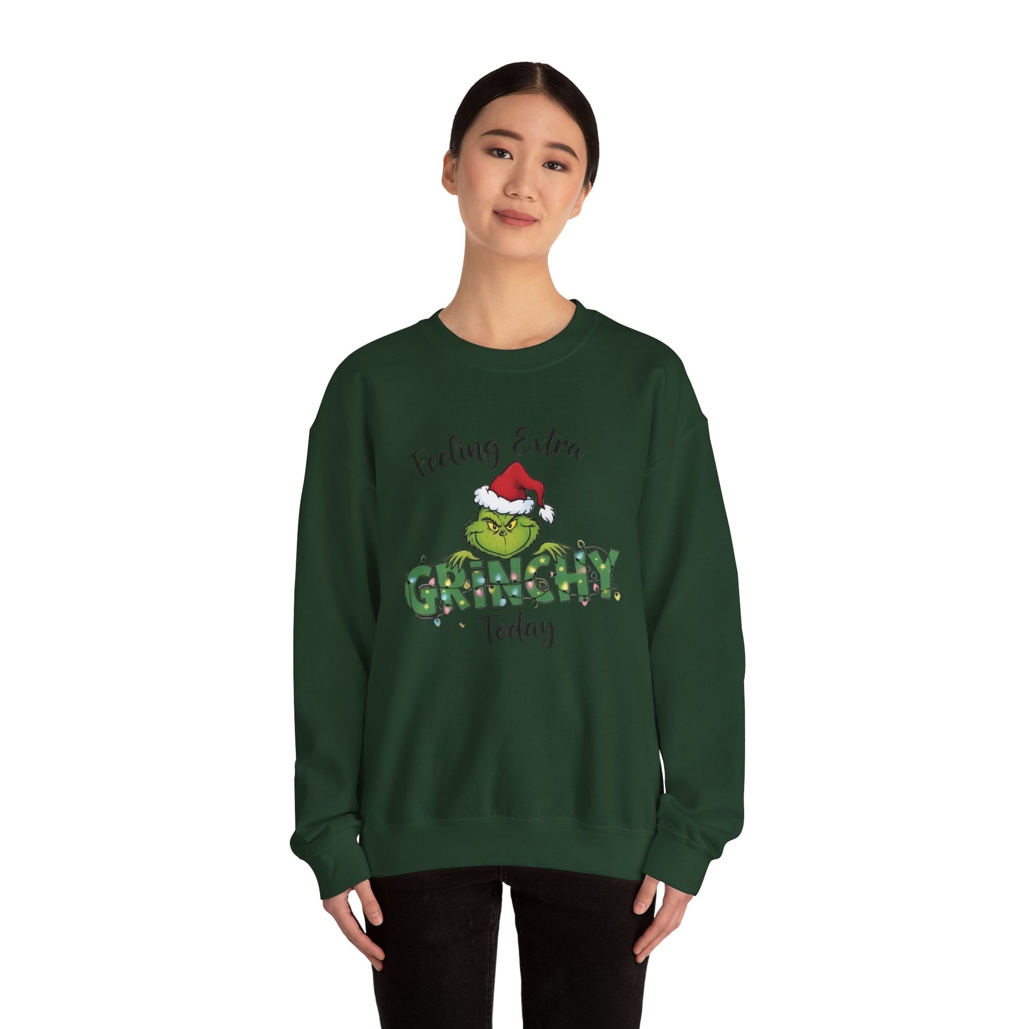 Grinch Christmas Crewneck | Funny Cozy Sweatshirt