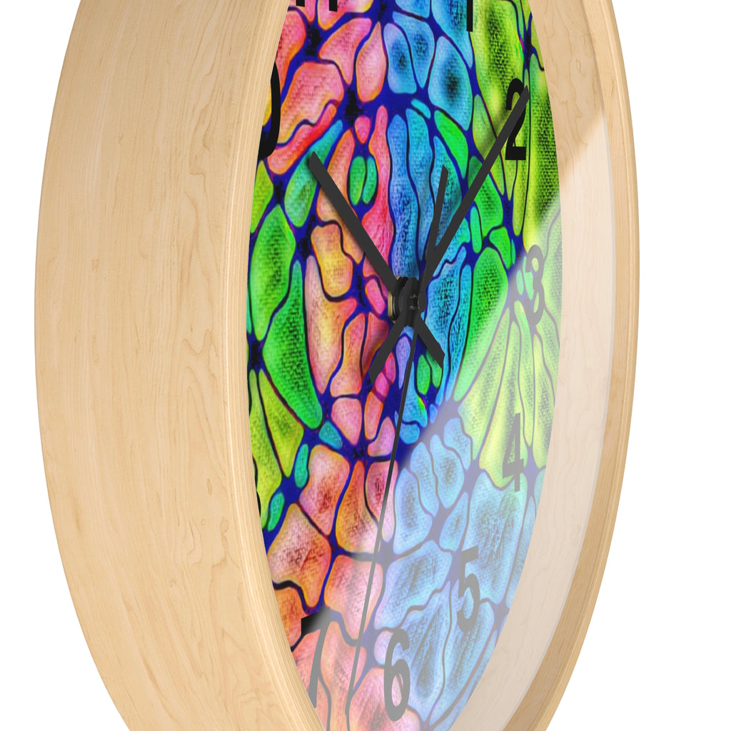 Abstract Wall Clock | Colorful Modern Clock | Artistic Home Decor