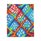 Colorful Plush Blanket | Cozy Velveteen Throw | Kids Room Decor