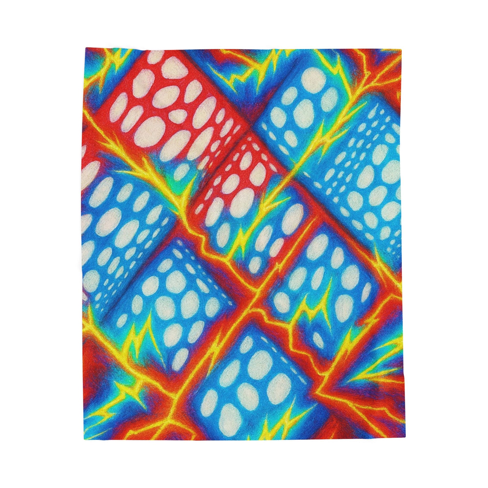Colorful Plush Blanket | Cozy Velveteen Throw | Kids Room Decor