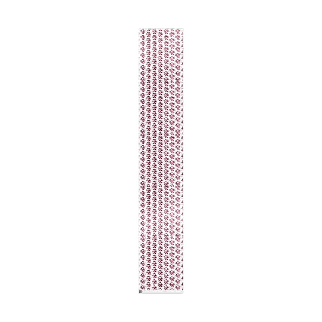 Valentines Day Wrapping Paper with Cherub Angels | Romantic Gift Wrap, Pink Angel Pattern