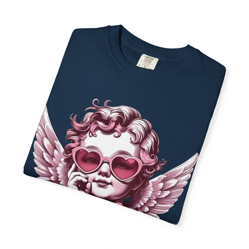 Cherub Heart Sunglasses T-Shirt | Cute Cupid Valentine Tee