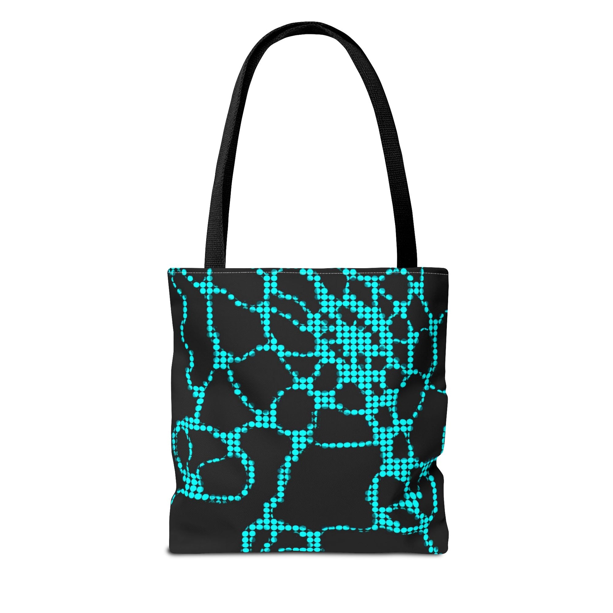 Modern Abstract Tote Bag | Blue Pattern Everyday Shopper