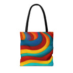 Colorful Swirl Tote Bag | Abstract Rainbow Shopping Bag | Reusable