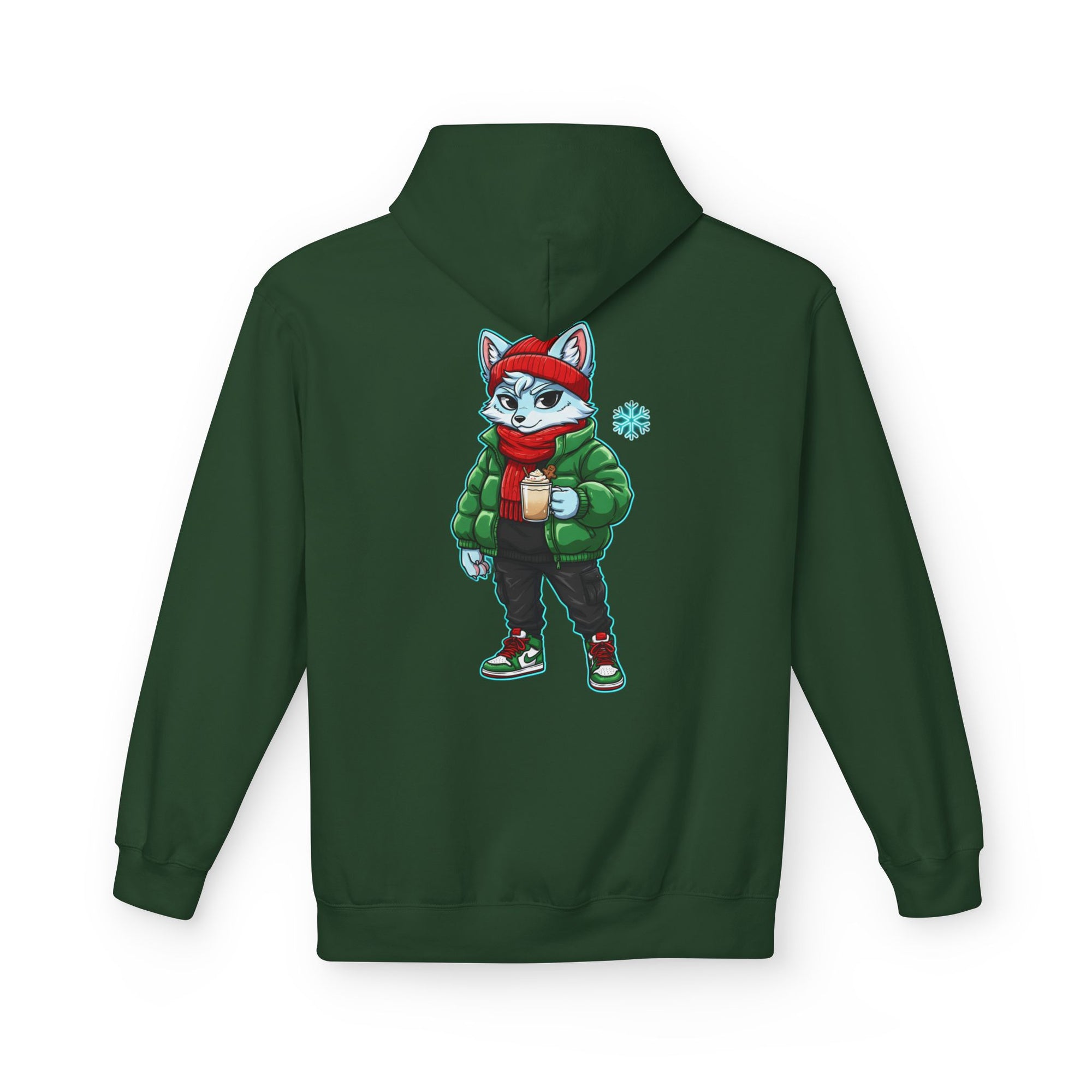 Cool Fox Character Hoodie | Cool Cyber Wolf Christmas Hoodie | Unique Gamer Gift