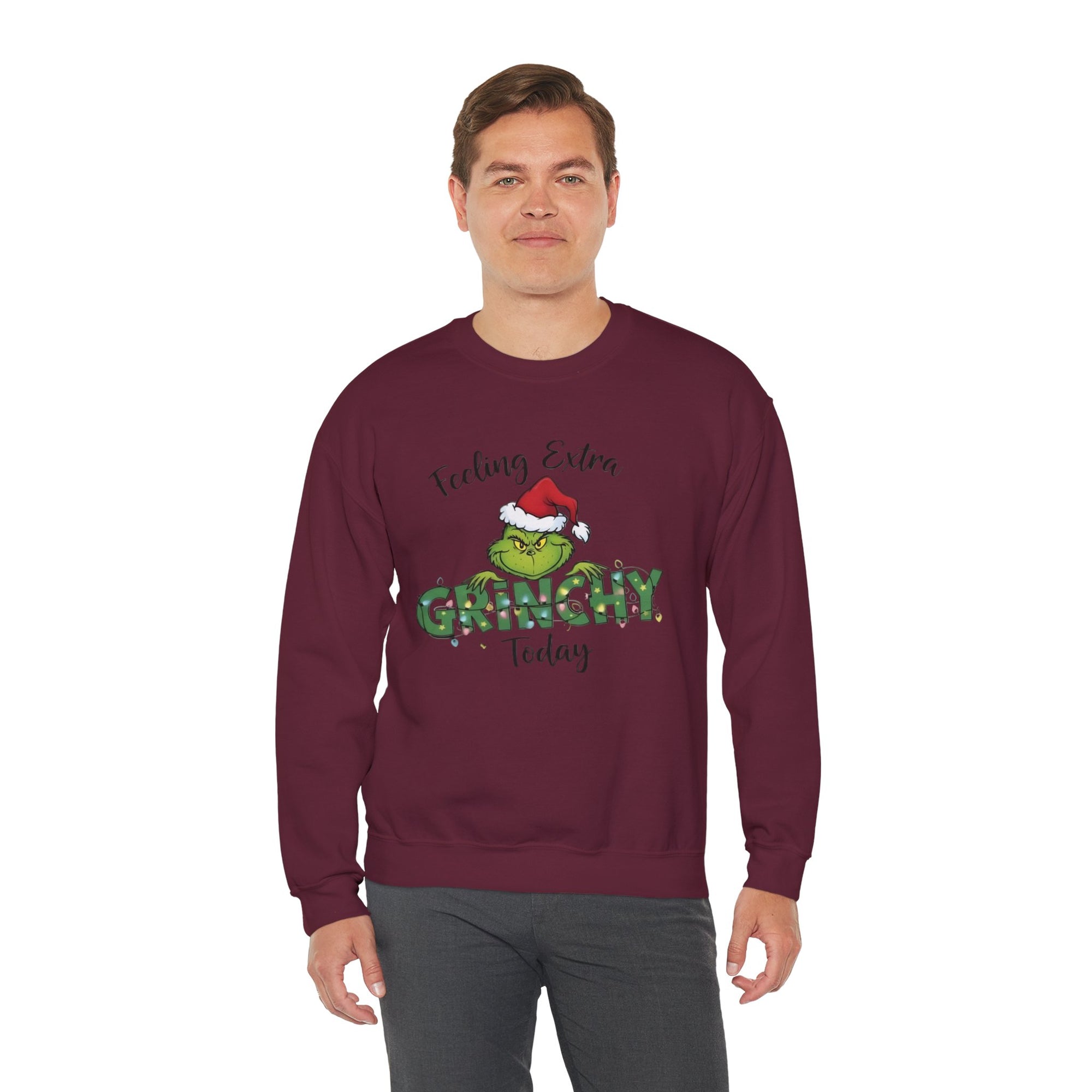 Grinch Christmas Crewneck | Funny Cozy Sweatshirt