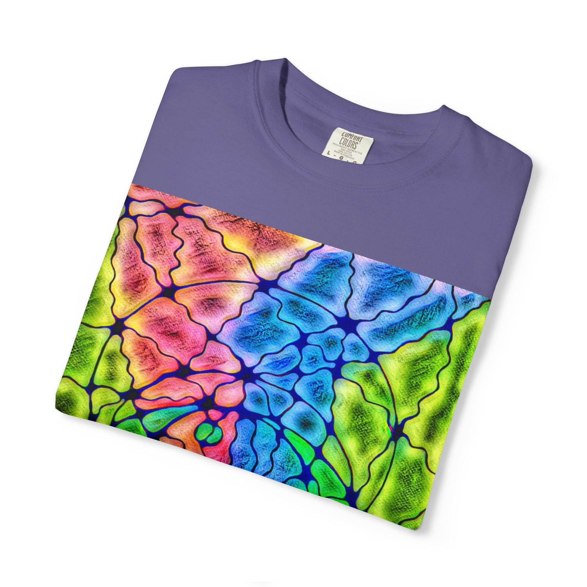 Neural Matrix Abstract Unisex Tee | Vibrant Tech Pattern Graphic Shirt | Multiple Colors
