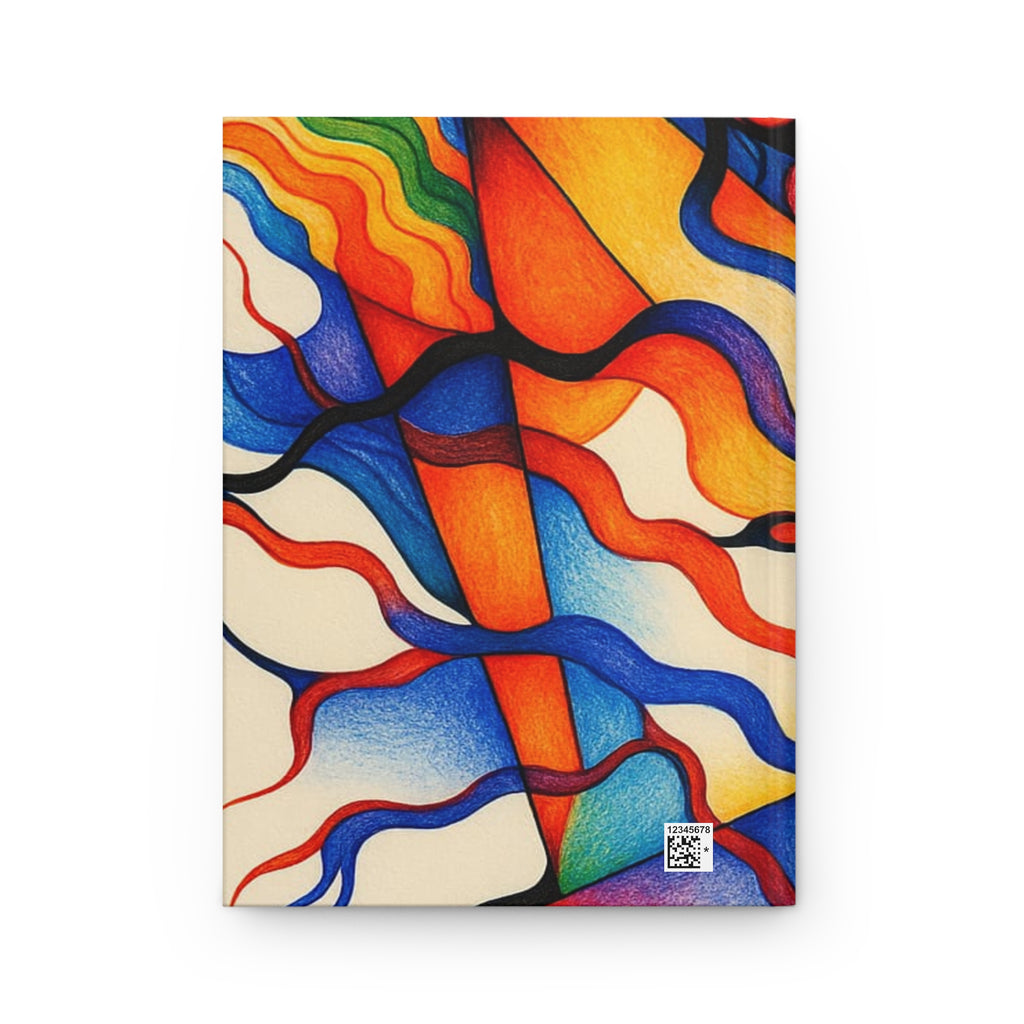 Abstract Color Shapes Notebook | Artistic Modern Journal Hardcover