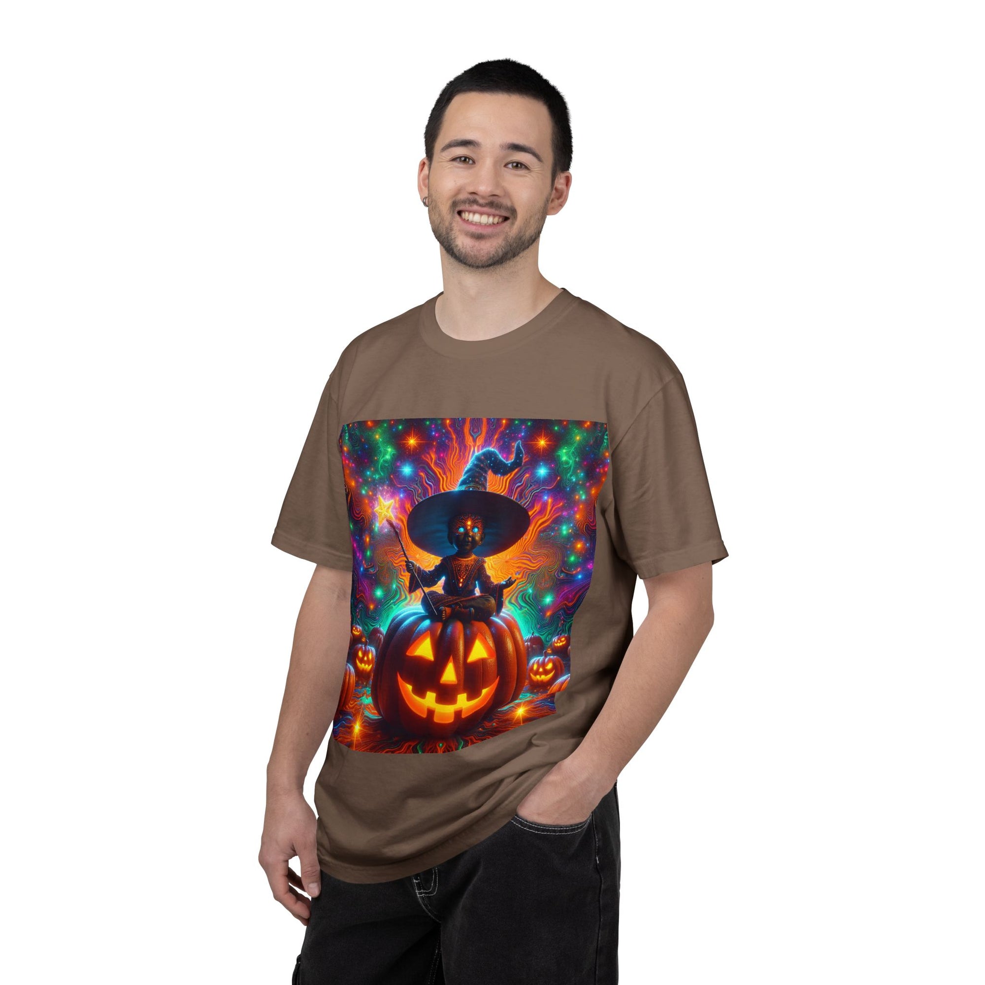 Vibrant Halloween Witch T-shirt, Unisex Casual Tee for Fall, Trick or Treat Gift, Spooky Party Wear, Witchy Style Clothing