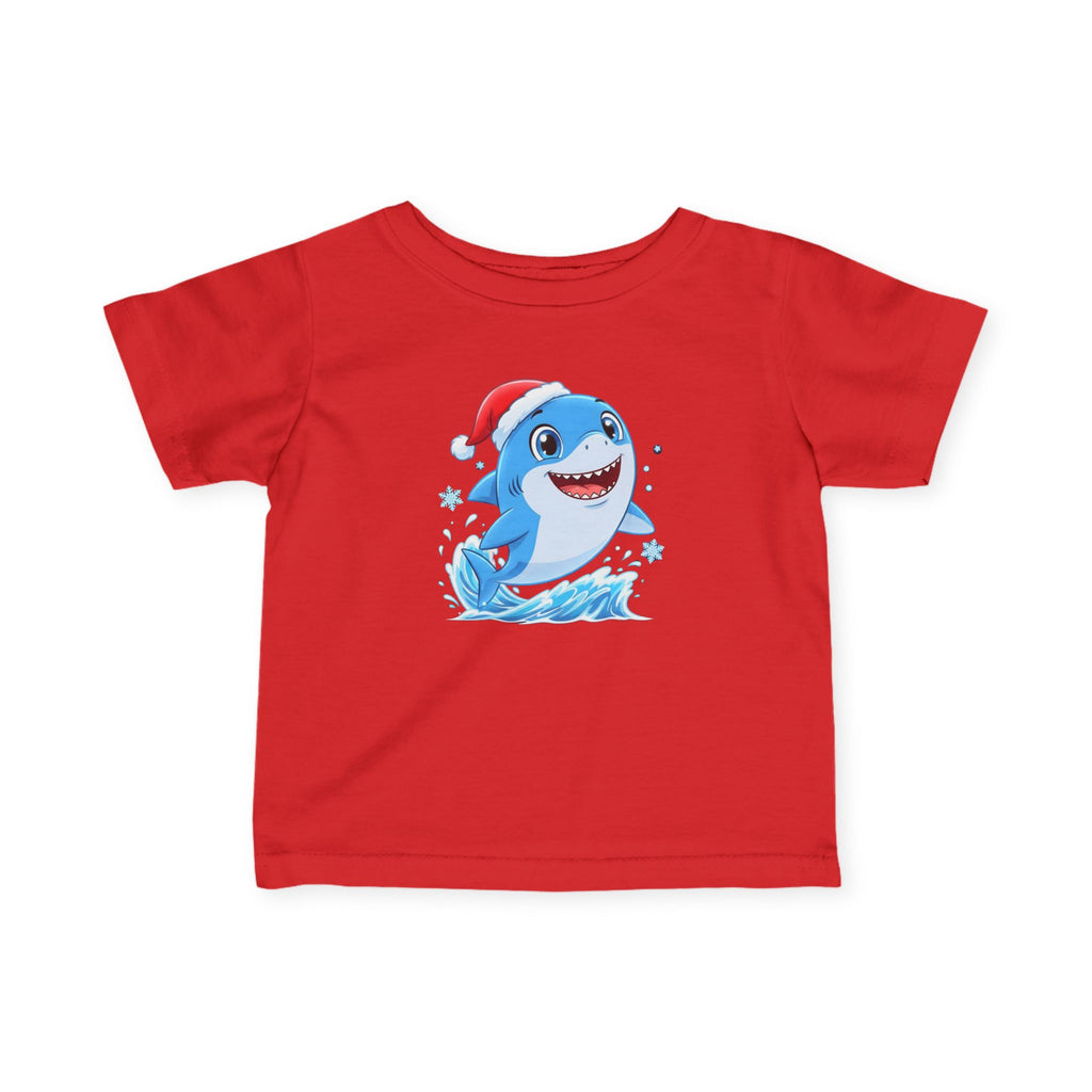 Christmas Shark Kids T-Shirt | Cute Ocean Animal Holiday Tee for Toddlers