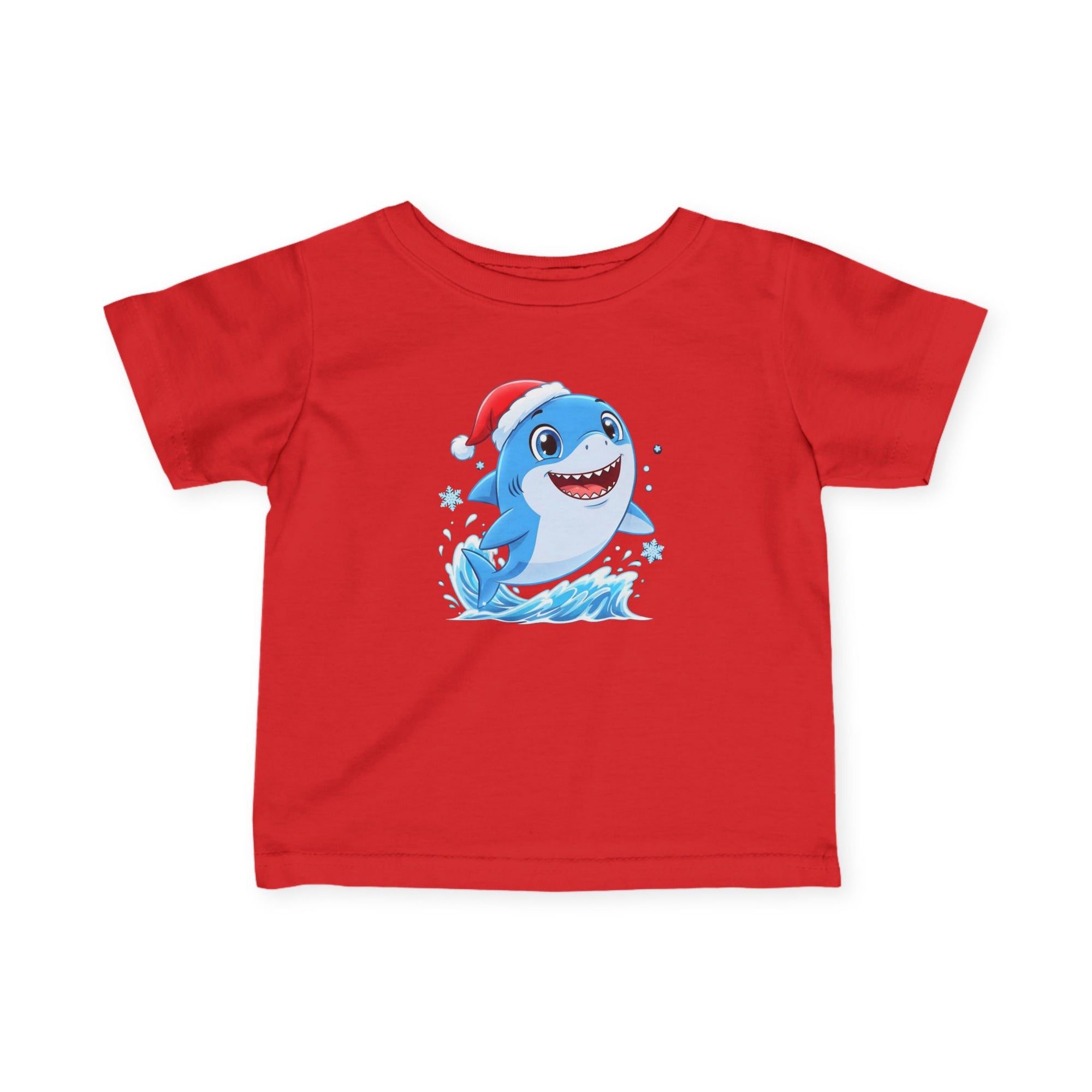 Christmas Shark Kids T-Shirt | Cute Ocean Animal Holiday Tee for Toddlers