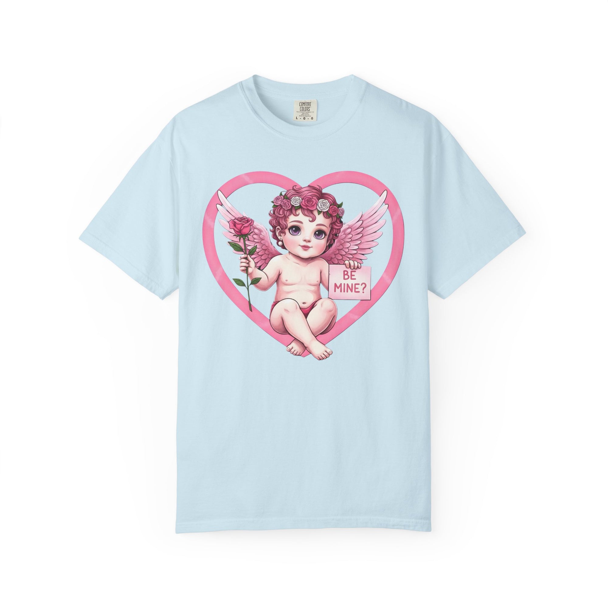 Cherub Graphic T-Shirt | Pink Cupid Heart Art Unisex Cotton Tee