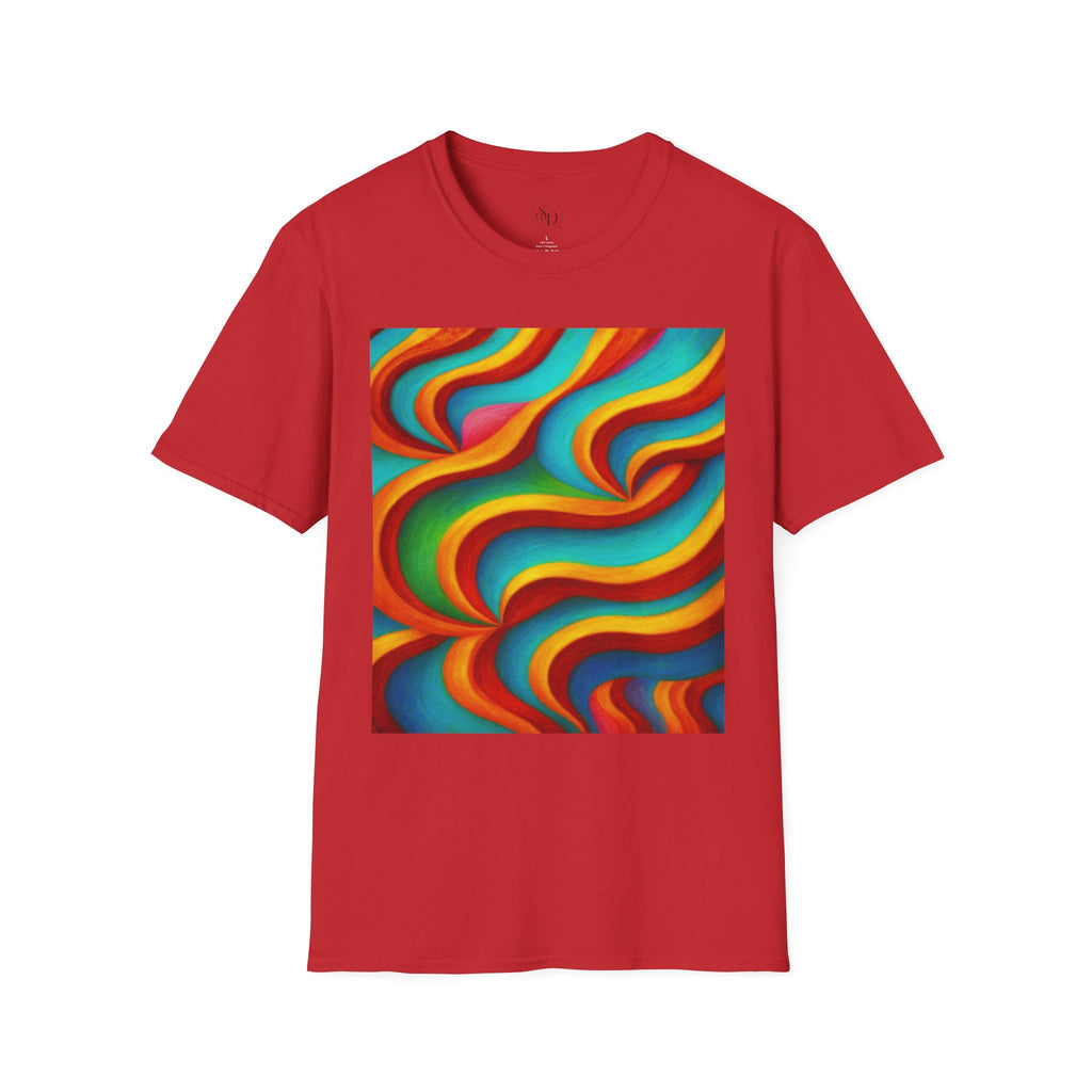 Colorful Swirl T-Shirt | Vibrant Retro Wave Tee