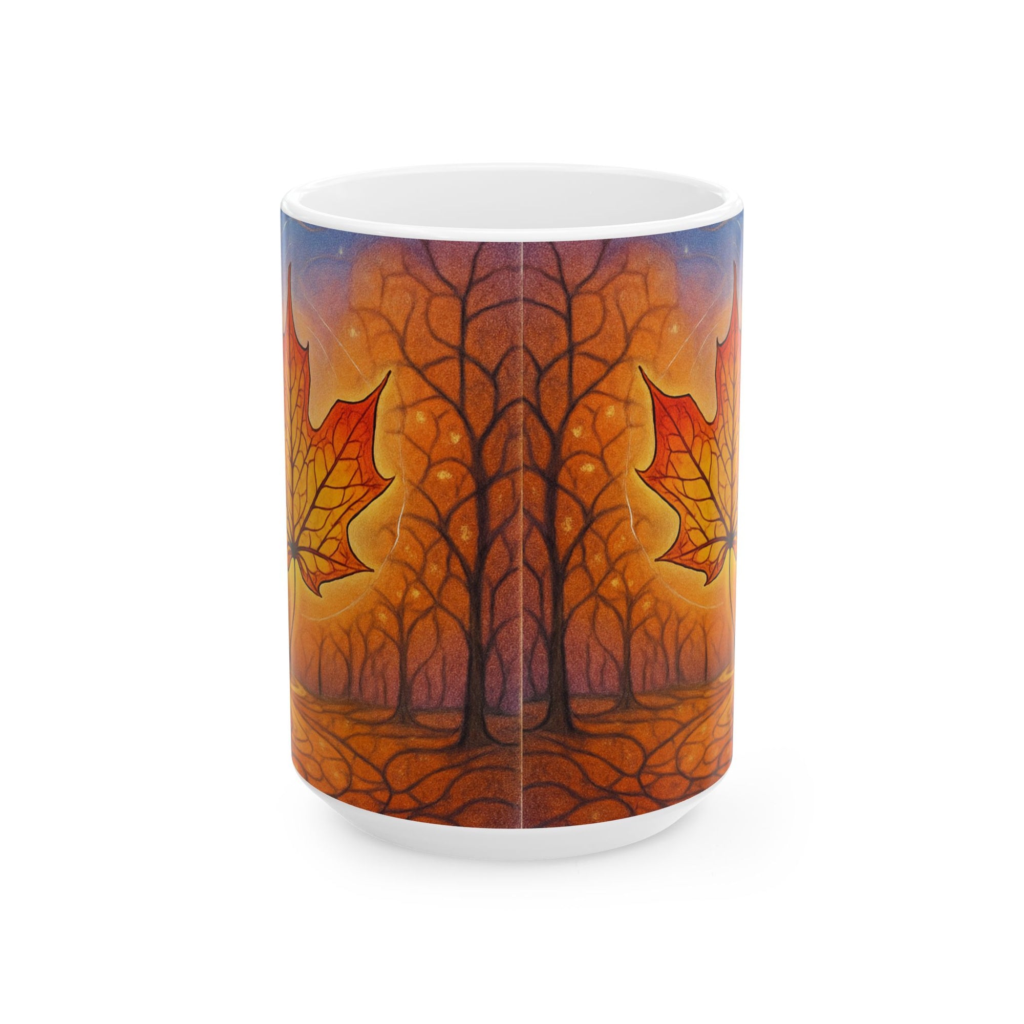 Autumn Leaves Mug | Cozy Fall Coffee Cup | Seasonal Gift