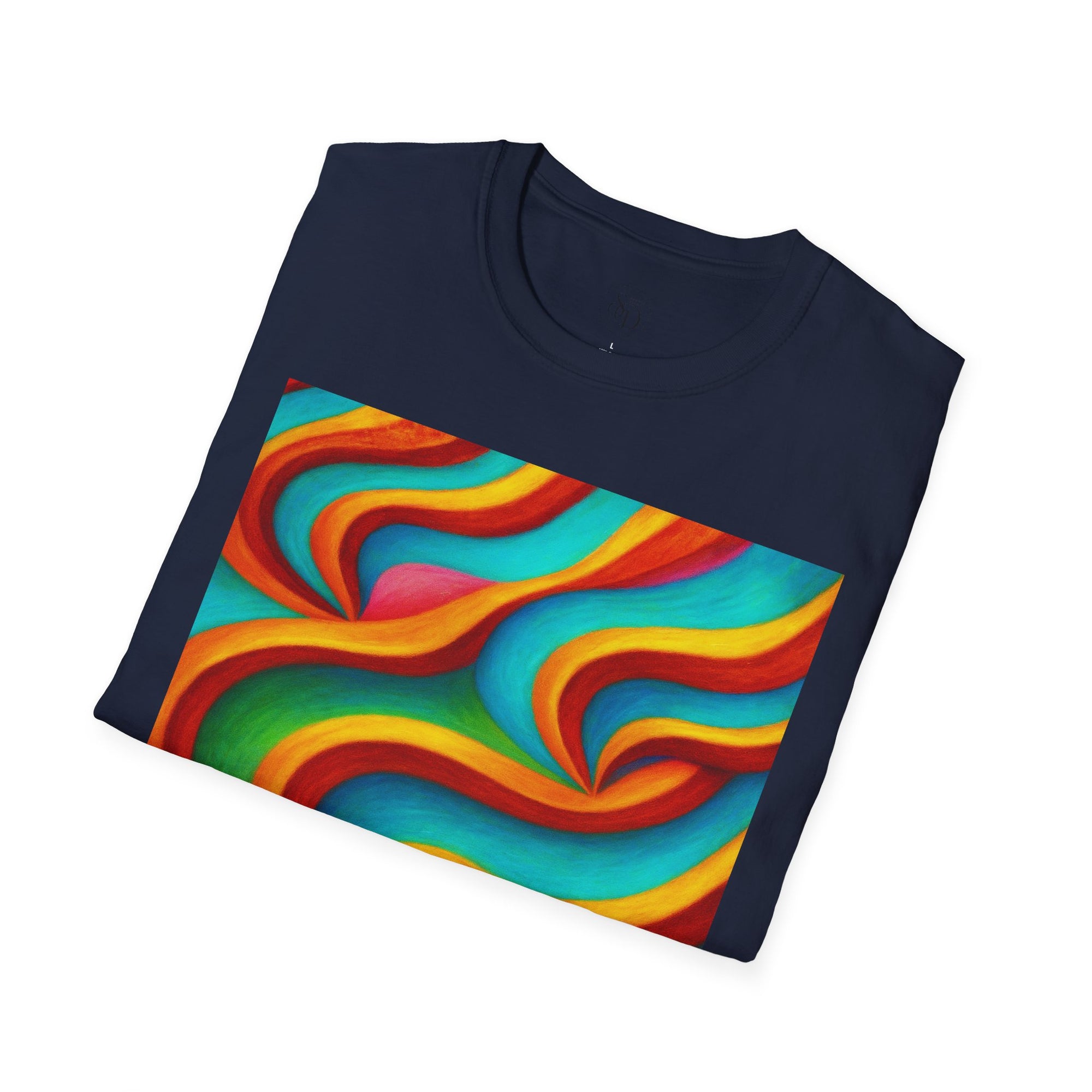Colorful Swirl T-Shirt | Vibrant Retro Wave Tee