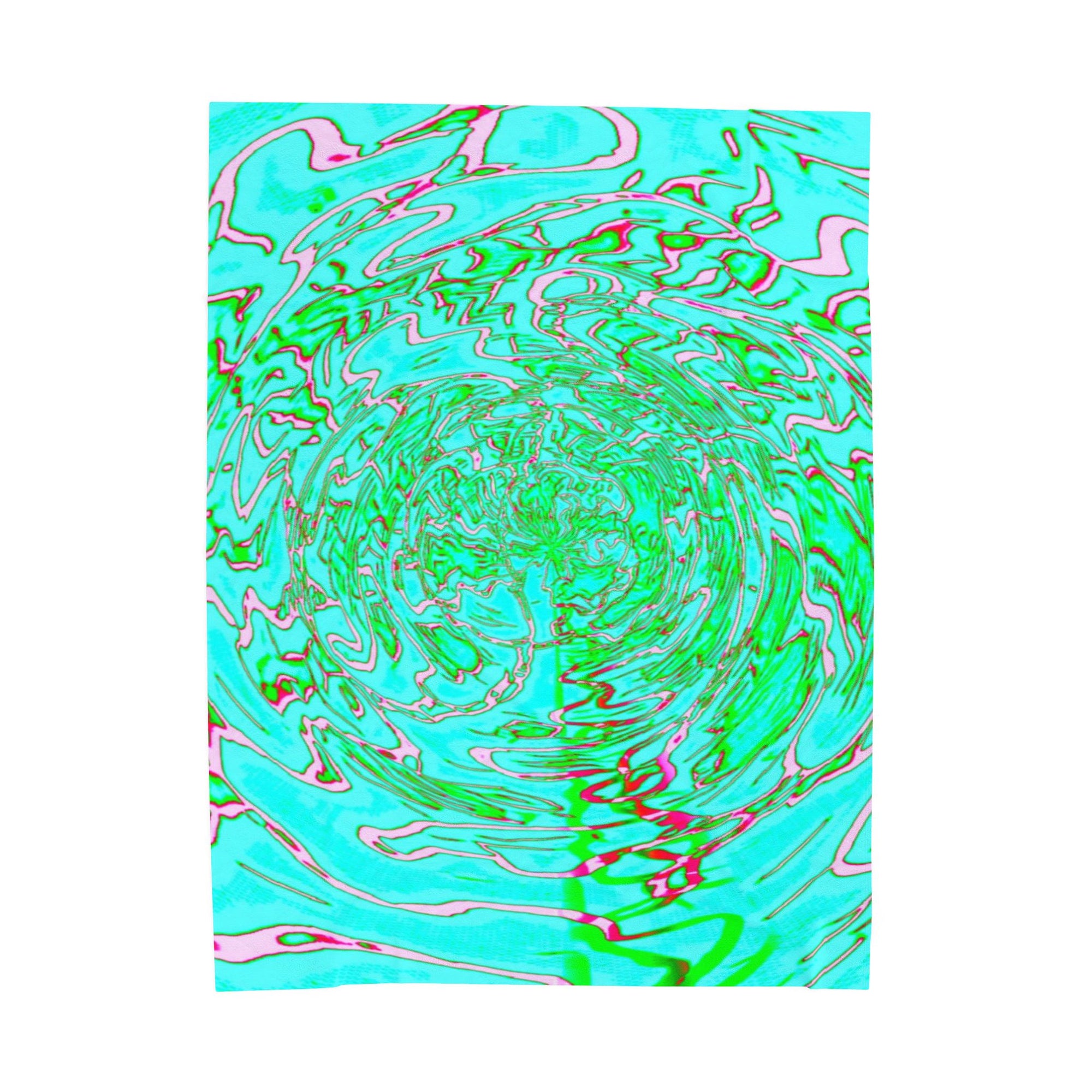 Vibrant Watercolor Velveteen Plush Blanket Cozy Statement Throw Unique Colorful Home Decor Warm Gift for Any Occasion or Season