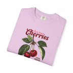 Cherry Vintage Tee — "Fresh Picked Cherries: Sweet & Juicy" Graphic T-Shirt