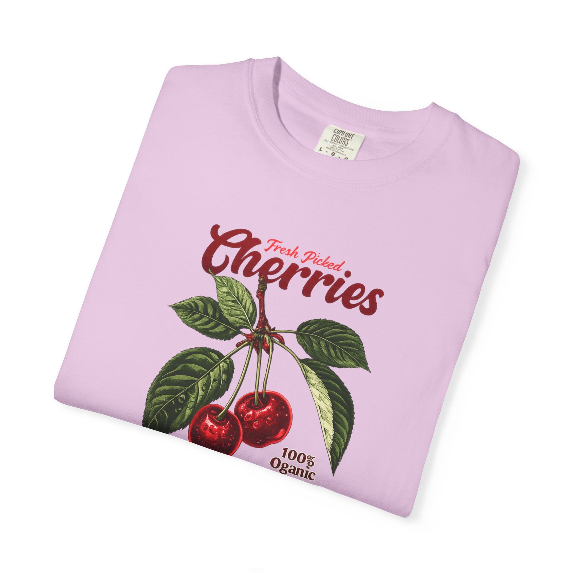 Cherry Vintage Tee — "Fresh Picked Cherries: Sweet & Juicy" Graphic T-Shirt