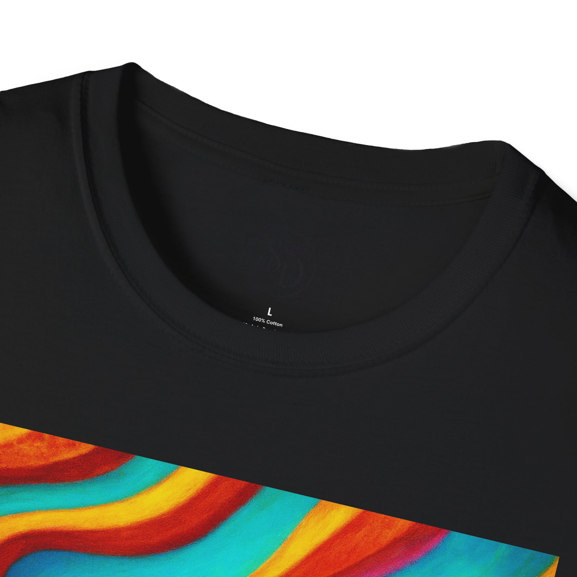 Colorful Swirl T-Shirt | Vibrant Retro Wave Tee