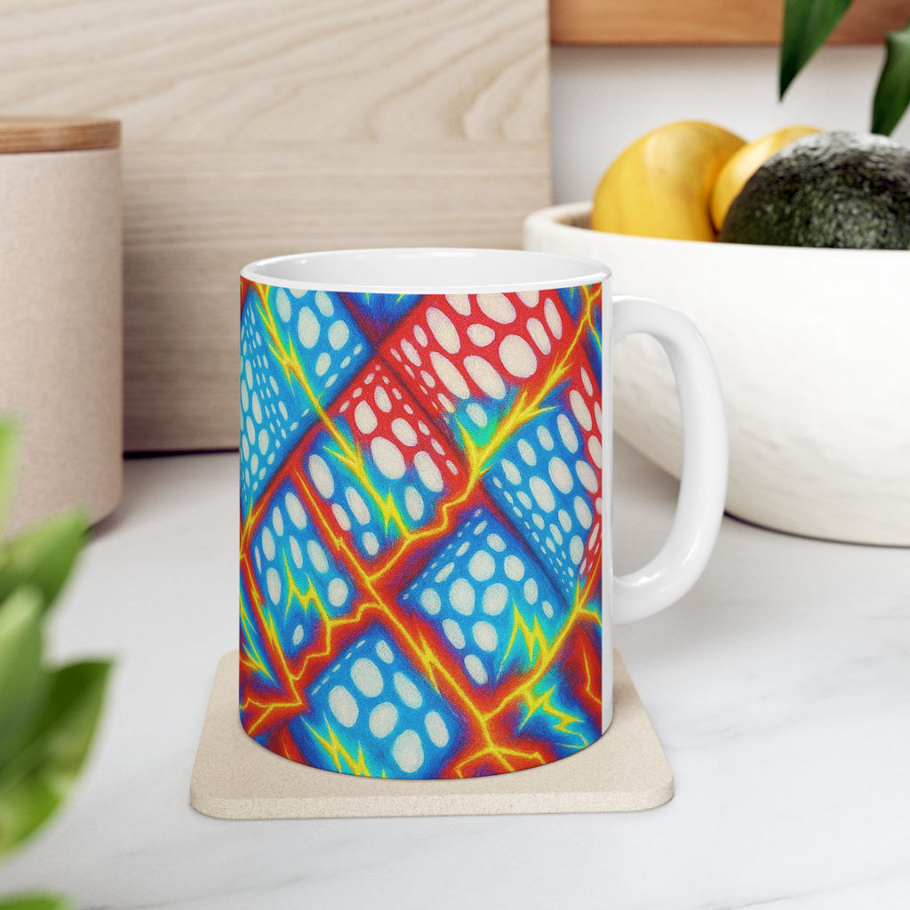 Abstract Art Mug | Bold Ceramic Coffee Cup | Modern Gift