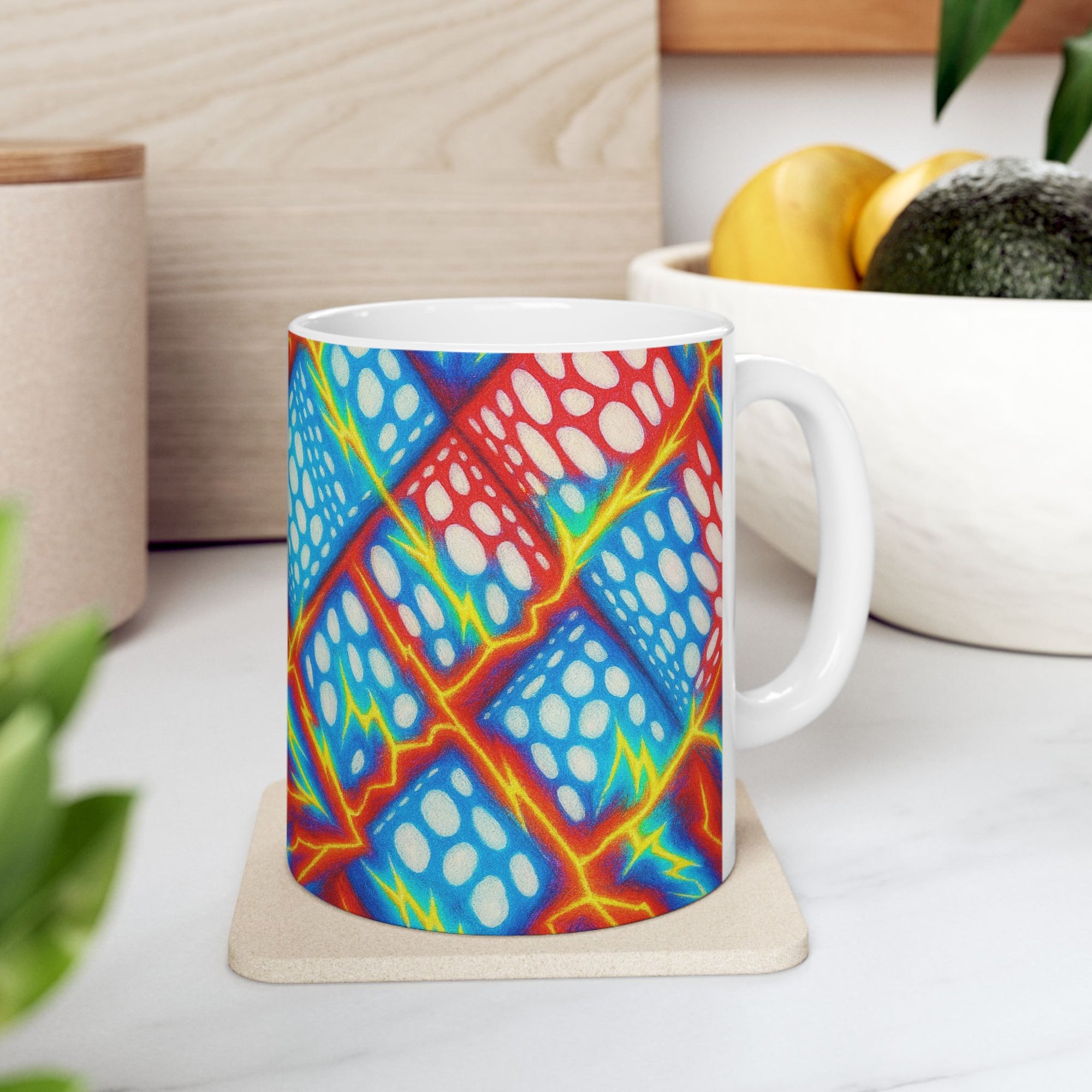 Abstract Art Mug | Bold Ceramic Coffee Cup | Modern Gift