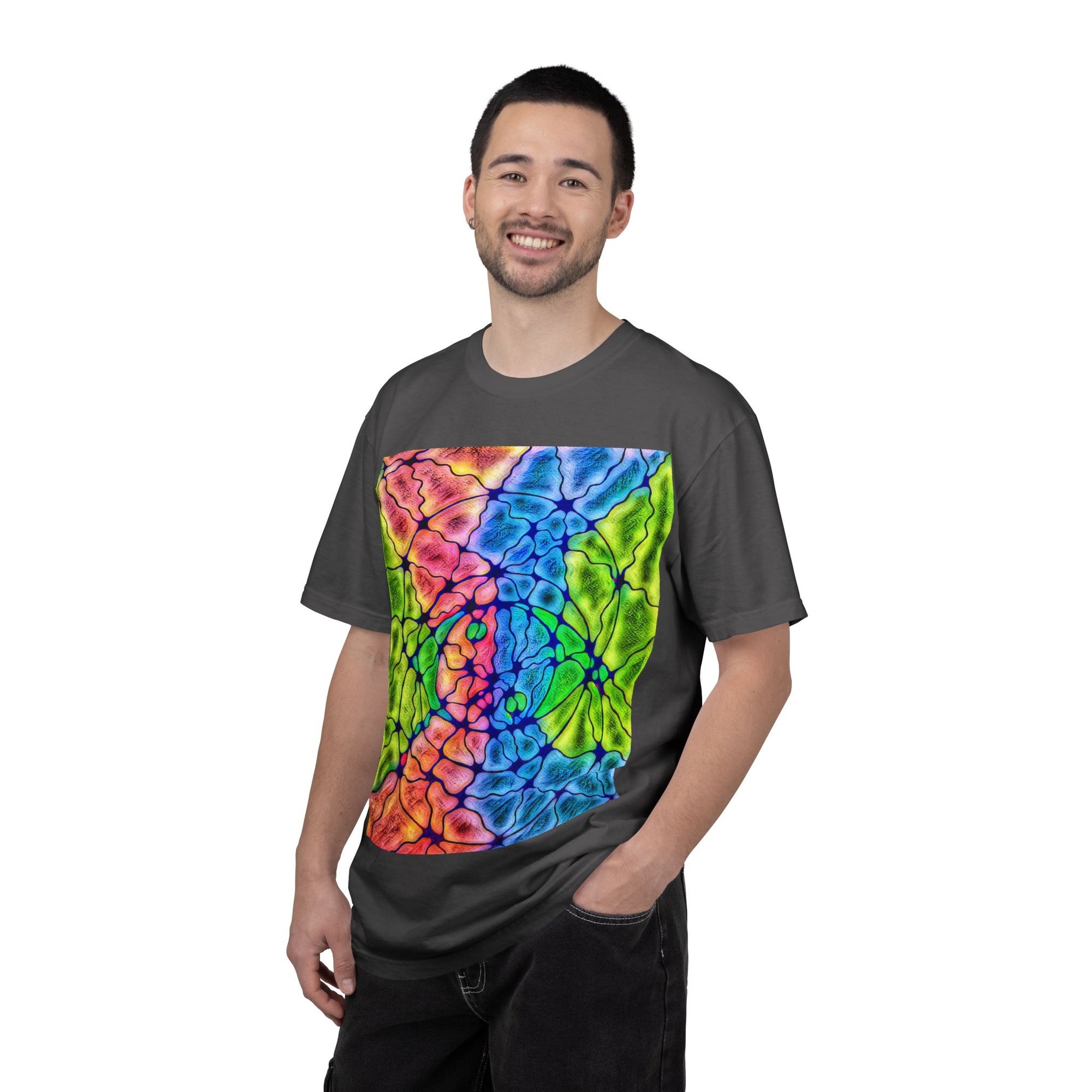 Neural Matrix Abstract Unisex Tee | Vibrant Tech Pattern Graphic Shirt | Multiple Colors