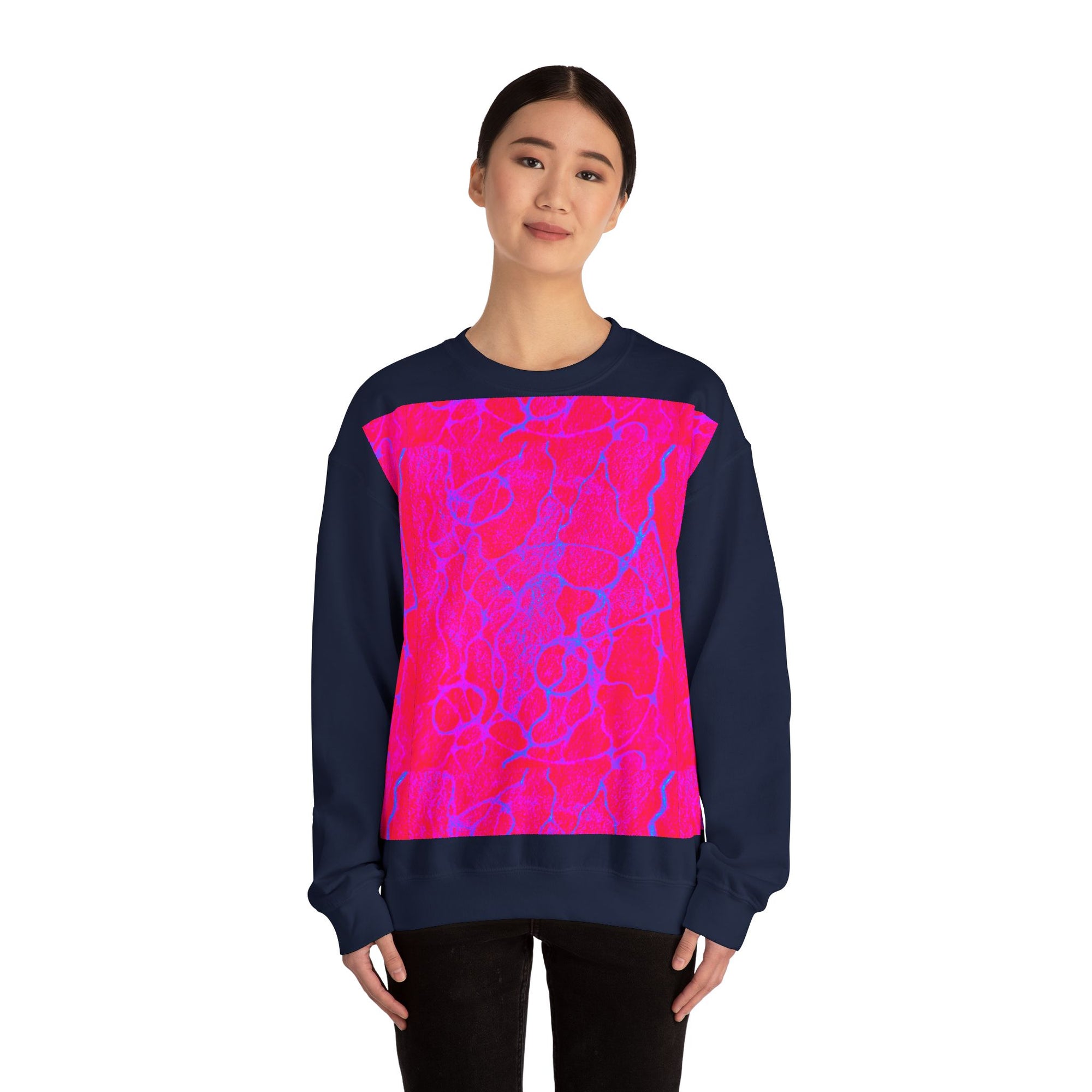 Vibrant Abstract Crewneck Sweatshirt | Cozy Unisex Pullover