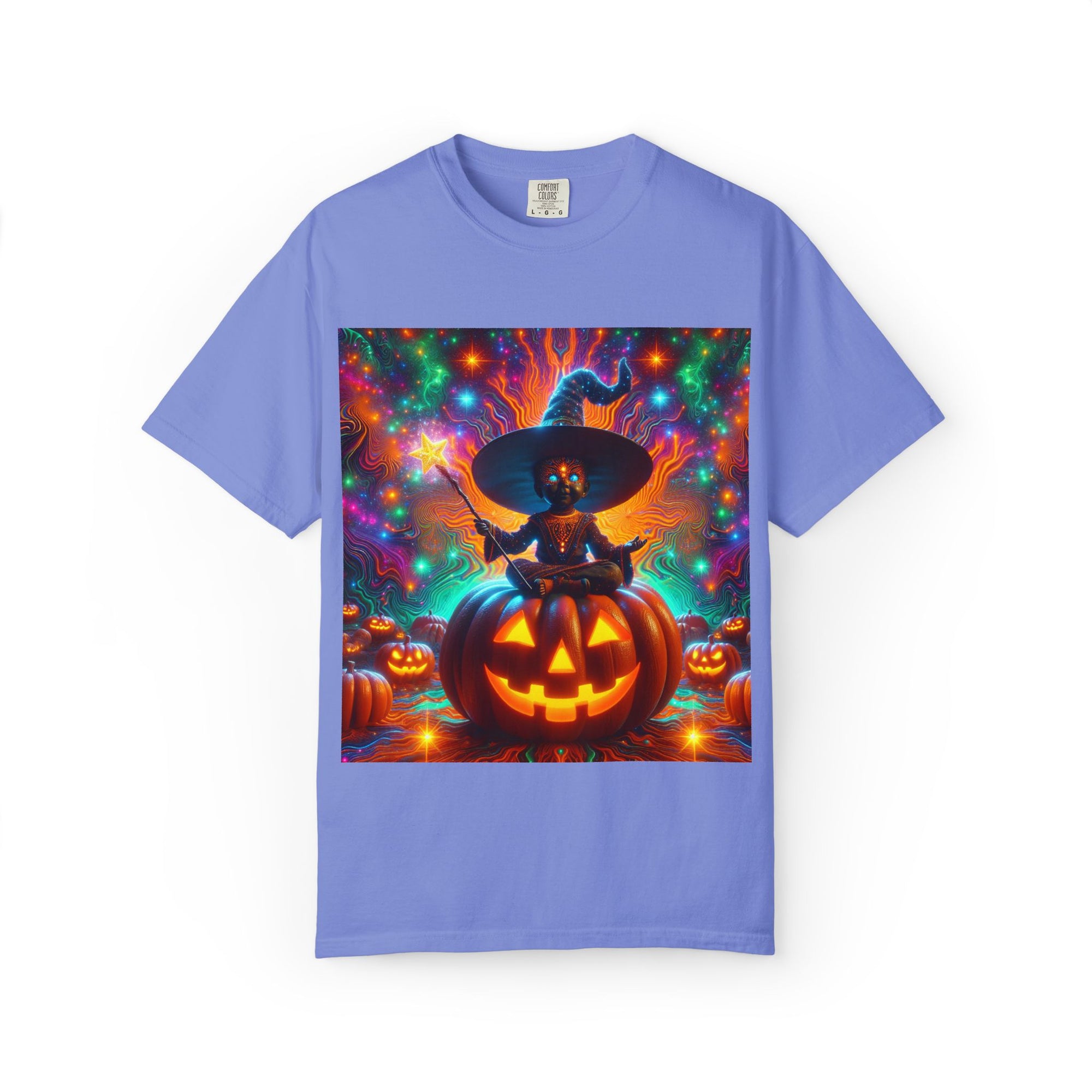 Vibrant Halloween Witch T-shirt, Unisex Casual Tee for Fall, Trick or Treat Gift, Spooky Party Wear, Witchy Style Clothing