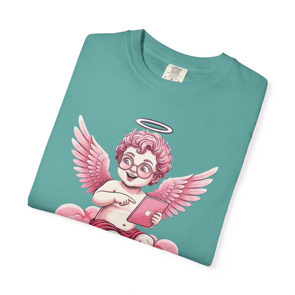 Pink Cherub Graphic T-Shirt | Vintage Cupid Art, Unisex Cotton Tee