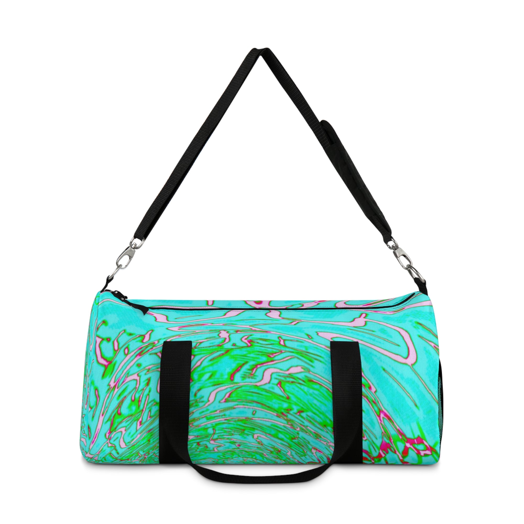 Green Swirl Duffel Bag | Minimal Gym & Travel Bag