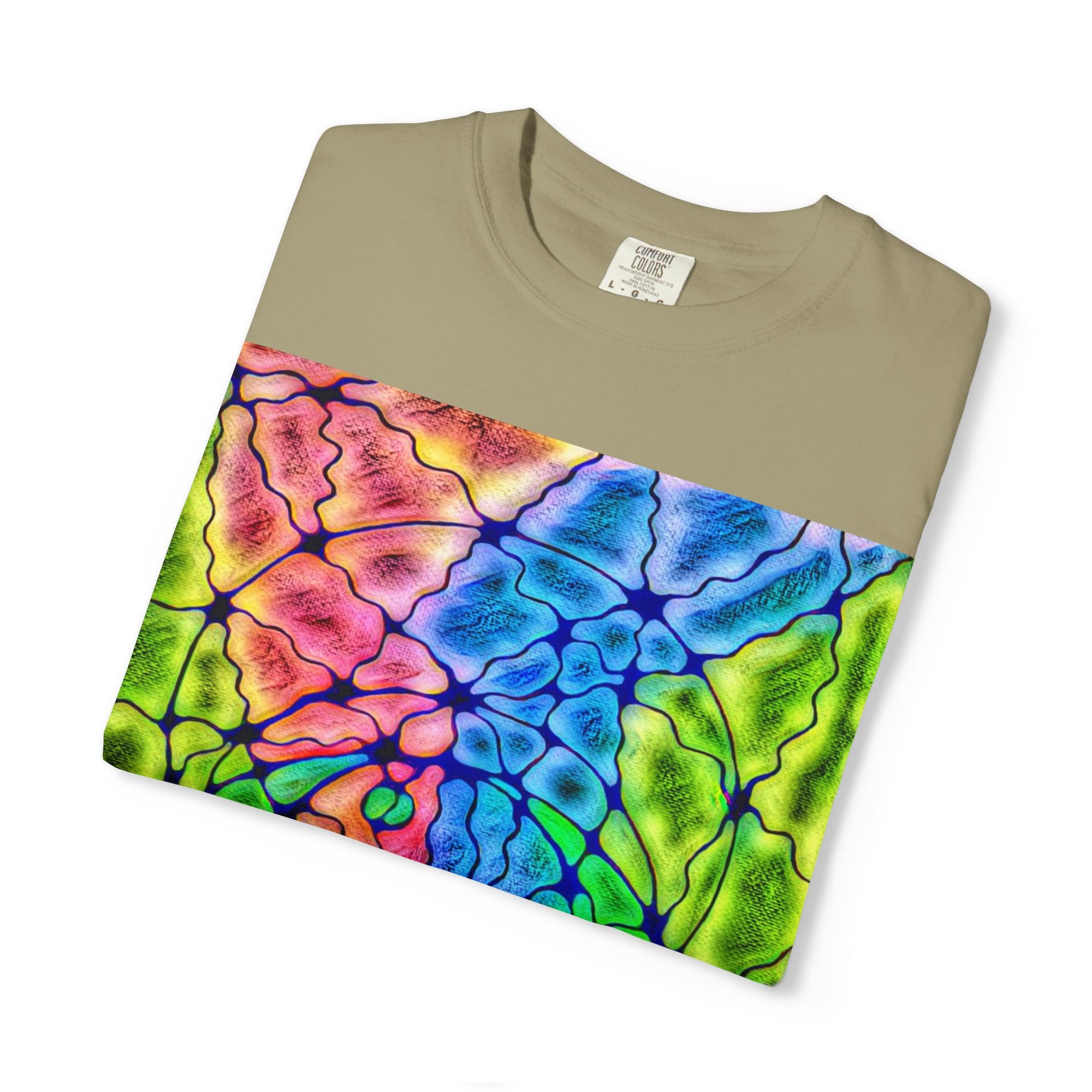 Neural Matrix Abstract Unisex Tee | Vibrant Tech Pattern Graphic Shirt | Multiple Colors