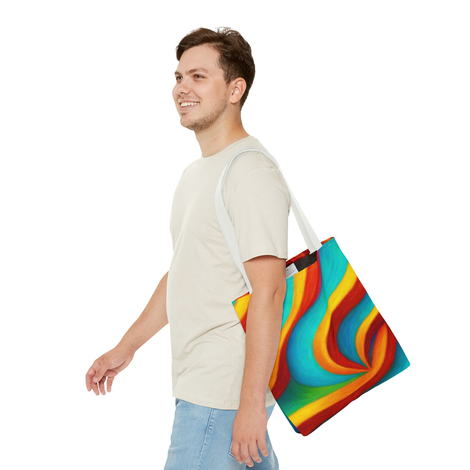 Colorful Swirl Tote Bag - Vibrant, Artful Shopping Companion for Everyday Use, Beach, Travel, Gifts, Eco-Friendly, Reusable