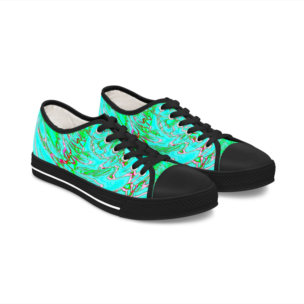 Vibrant Low Top Sneakers: Colorful Women's Casual Shoes