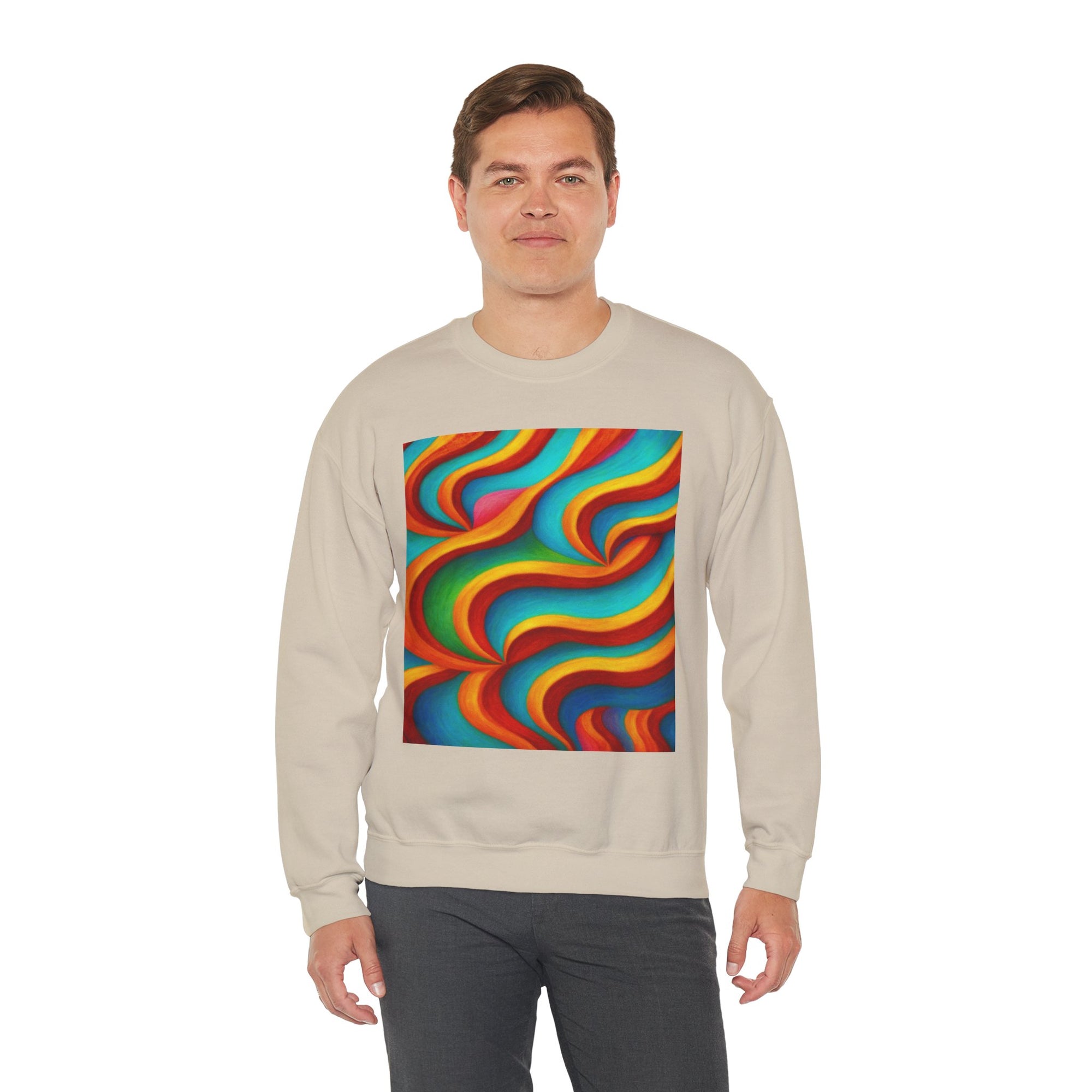 Colorful Swirl Sweatshirt | Cozy Unisex Crewneck