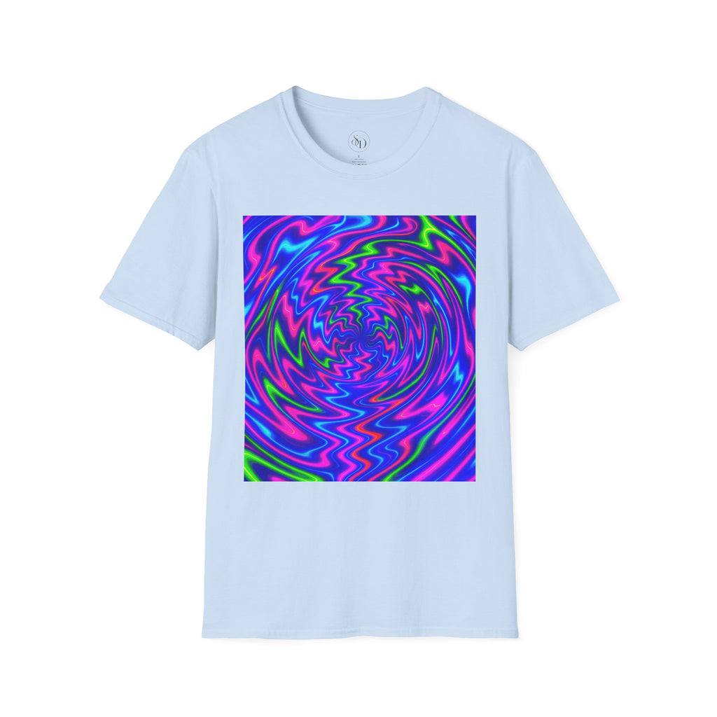 Psychedelic Swirl T-Shirt | Neon Trippy Vortex Tee