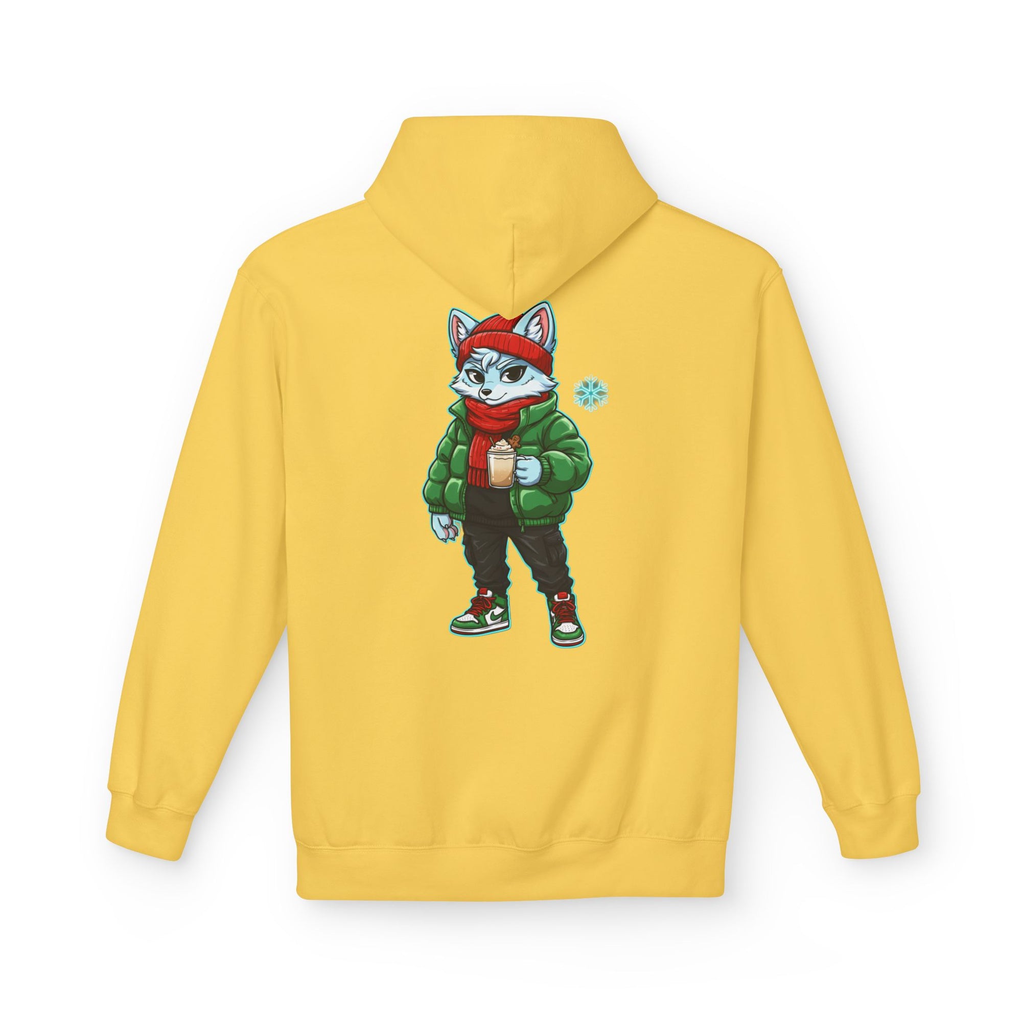 Cool Fox Character Hoodie | Cool Cyber Wolf Christmas Hoodie | Unique Gamer Gift