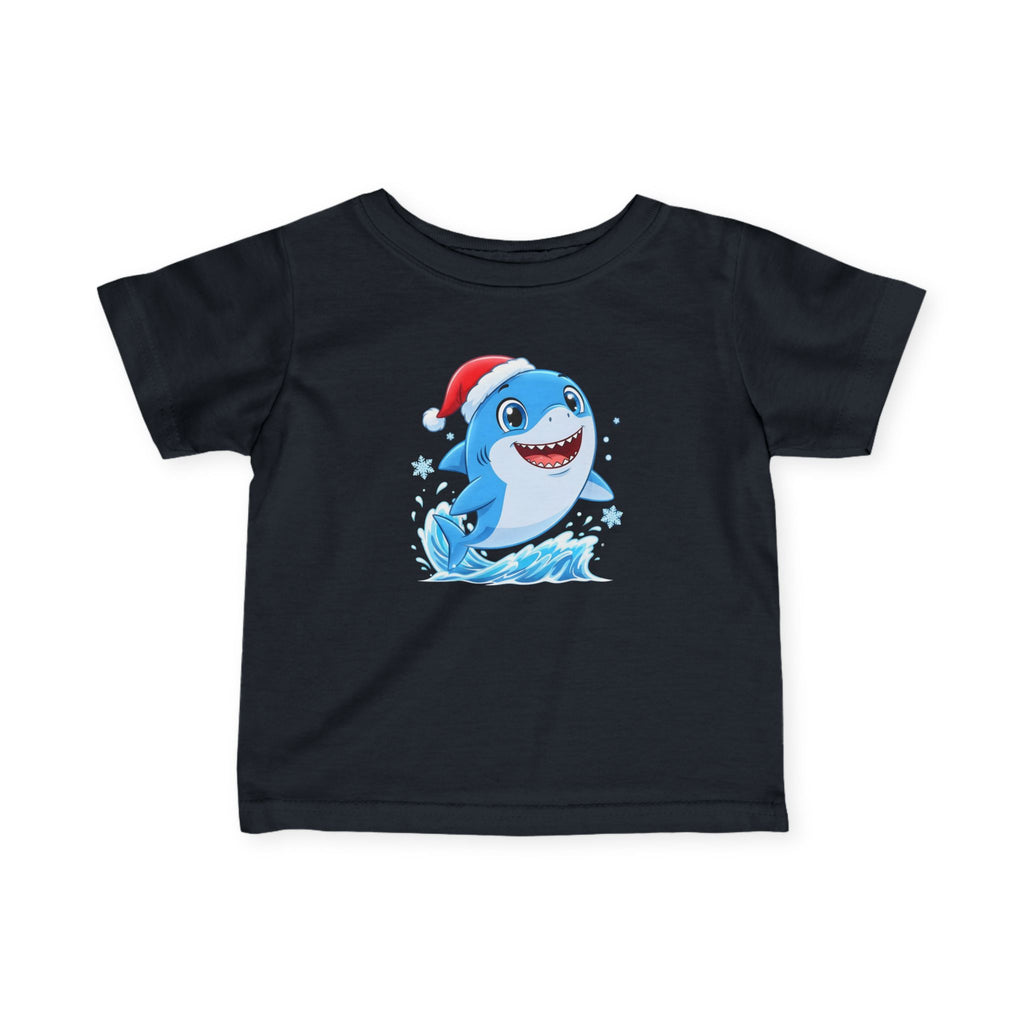 Christmas Shark Kids T-Shirt | Cute Ocean Animal Holiday Tee for Toddlers