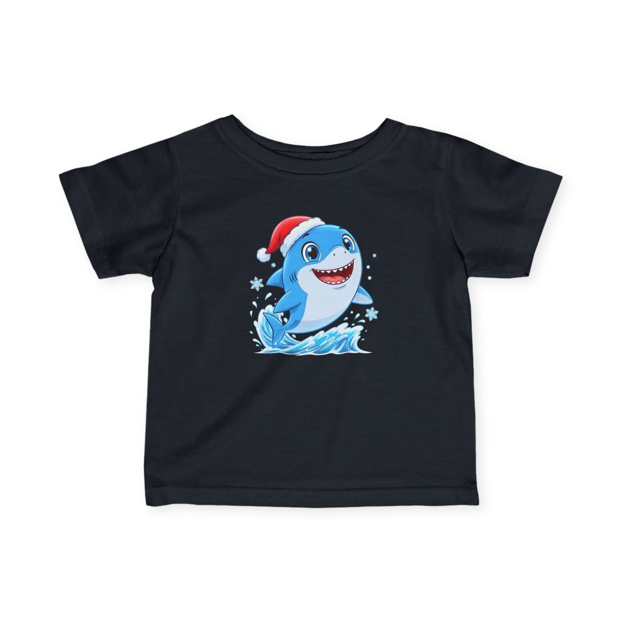 Christmas Shark Kids T-Shirt | Cute Ocean Animal Holiday Tee for Toddlers