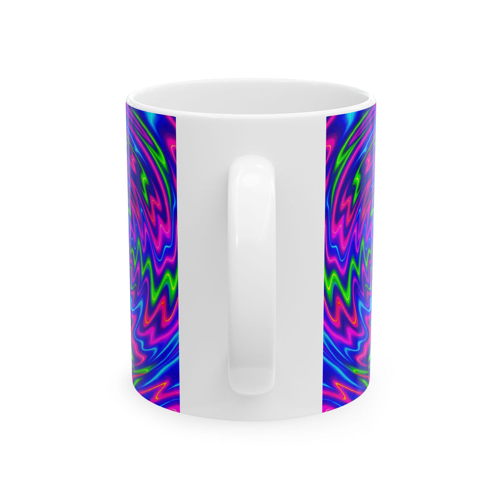 Psychedelic Spiral Mug | Trippy Swirl Coffee Cup | Retro Art Gift