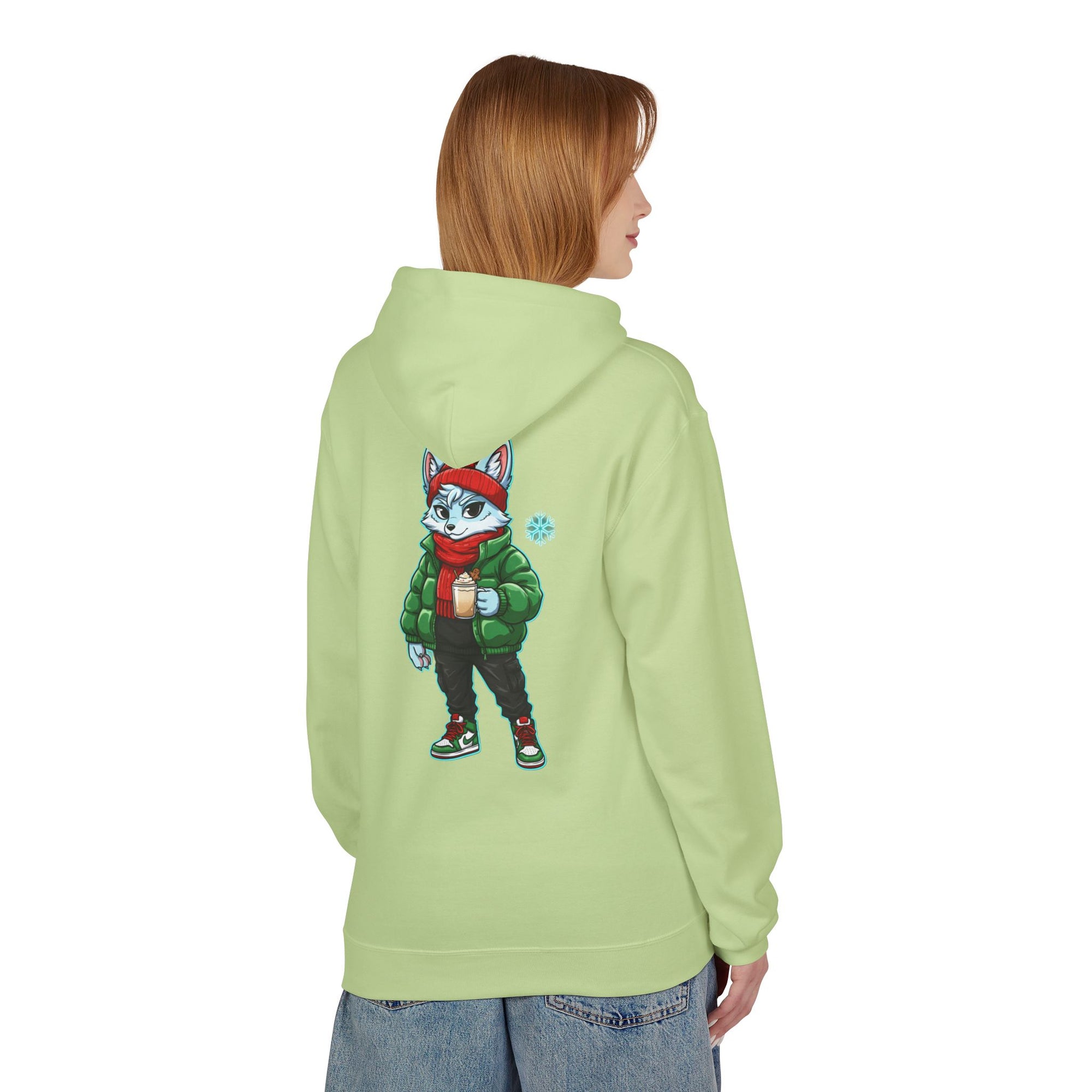 Cool Fox Character Hoodie | Cool Cyber Wolf Christmas Hoodie | Unique Gamer Gift