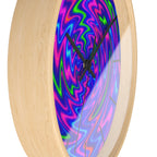 Colorful Wall Clock | Neon Swirl Clock | Modern Silent Home Decor