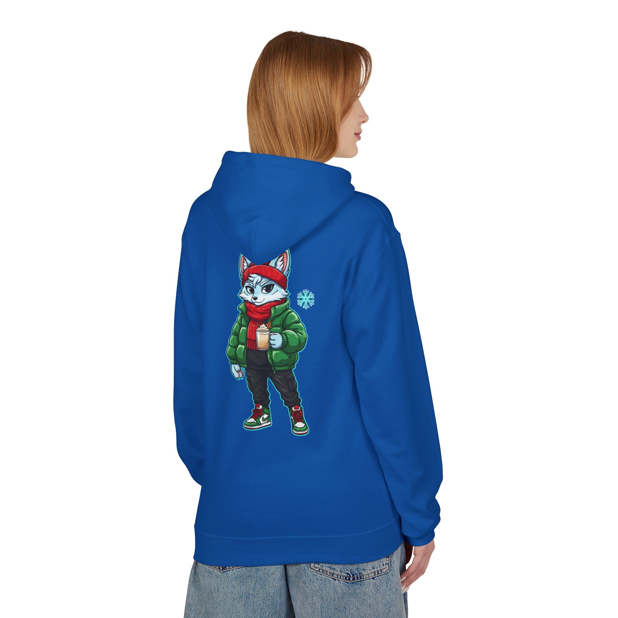 Cool Fox Character Hoodie | Cool Cyber Wolf Christmas Hoodie | Unique Gamer Gift