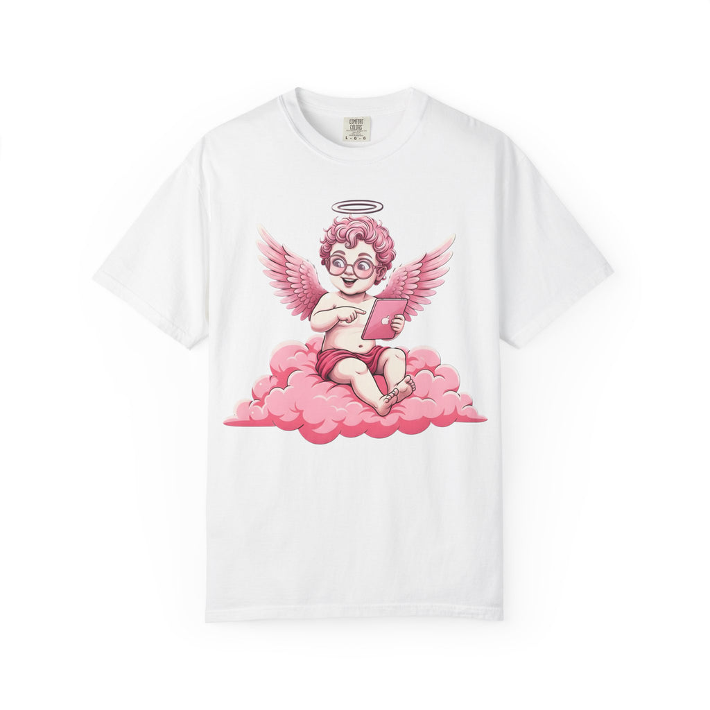 Pink Cherub Graphic T-Shirt | Vintage Cupid Art, Unisex Cotton Tee